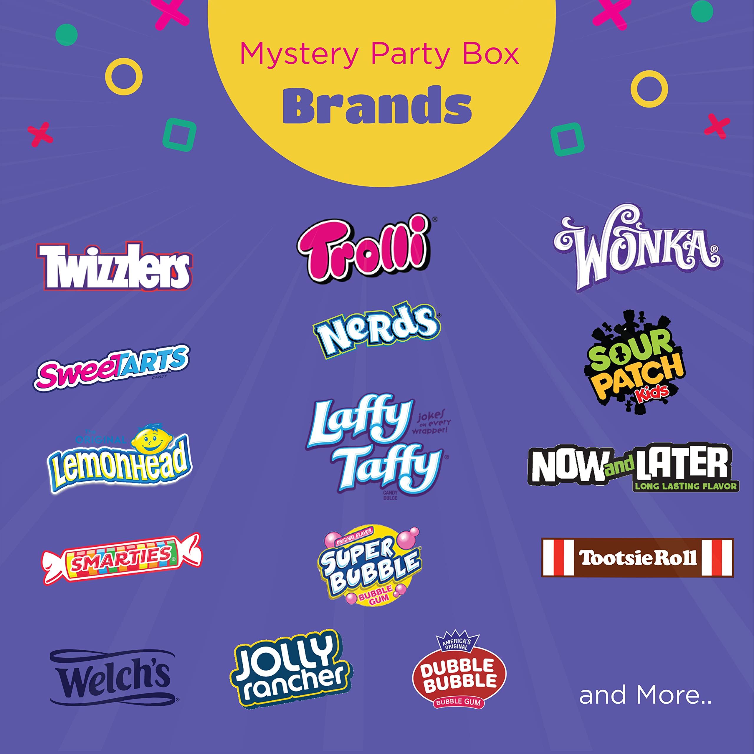 3 Pound Bulk Party Candy Assortment - Mystery Gift Box with Favorite Brands - Perfect for Care Packages, Birthday Surprises & Holiday Treats