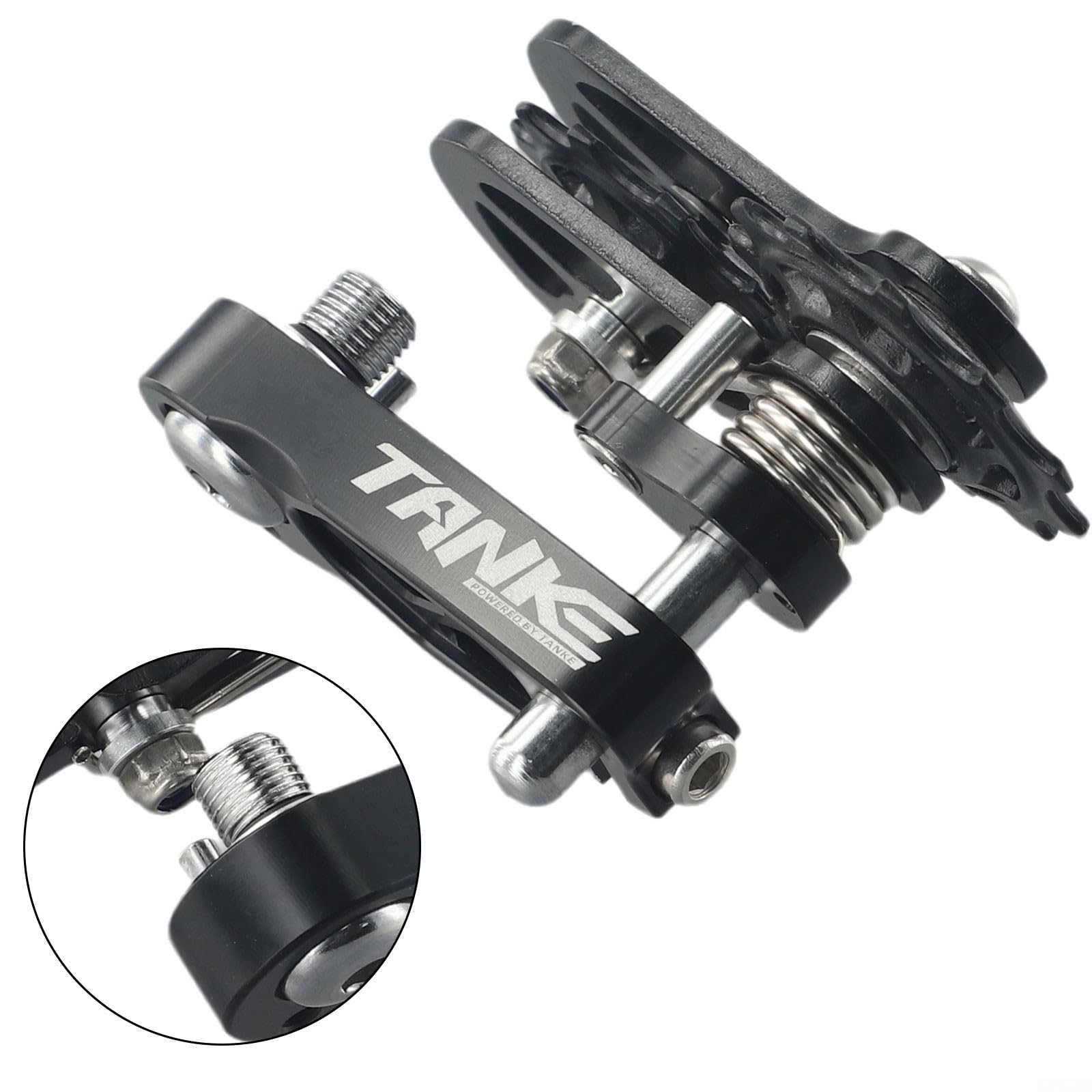 Single Speed Bike Chain Tensioner - 8/12 Speed Bicycle Chain Converter for Enhanced Performance (Black) | Perfect for Urban Commuting & Fixie Bikes