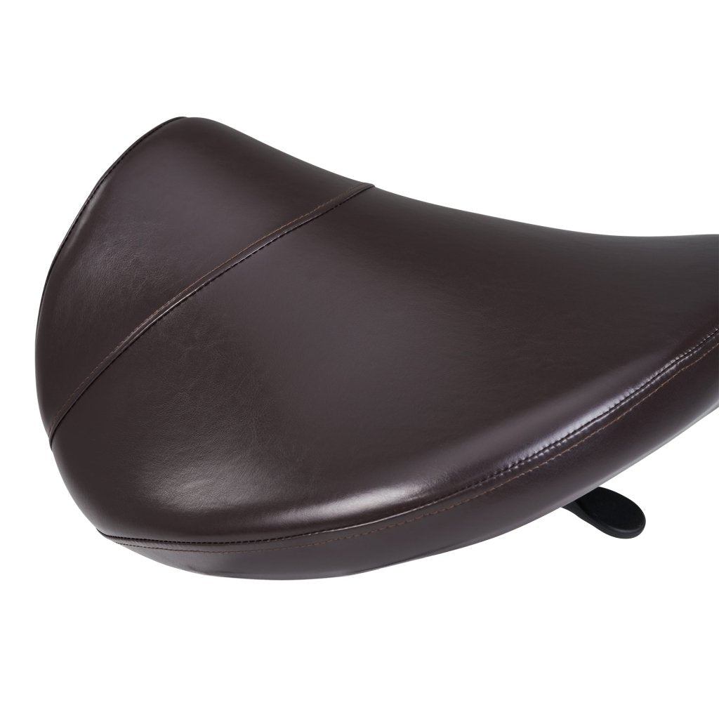 Master Massage® Professional Ergonomic Swivel Saddle Stool - Adjustable Hydraulic Posture Chair for Therapists & Office Workers (Rich Coffee Brown) - Perfect for Massage Clinics, Chiropractic Offices & Home Workstations