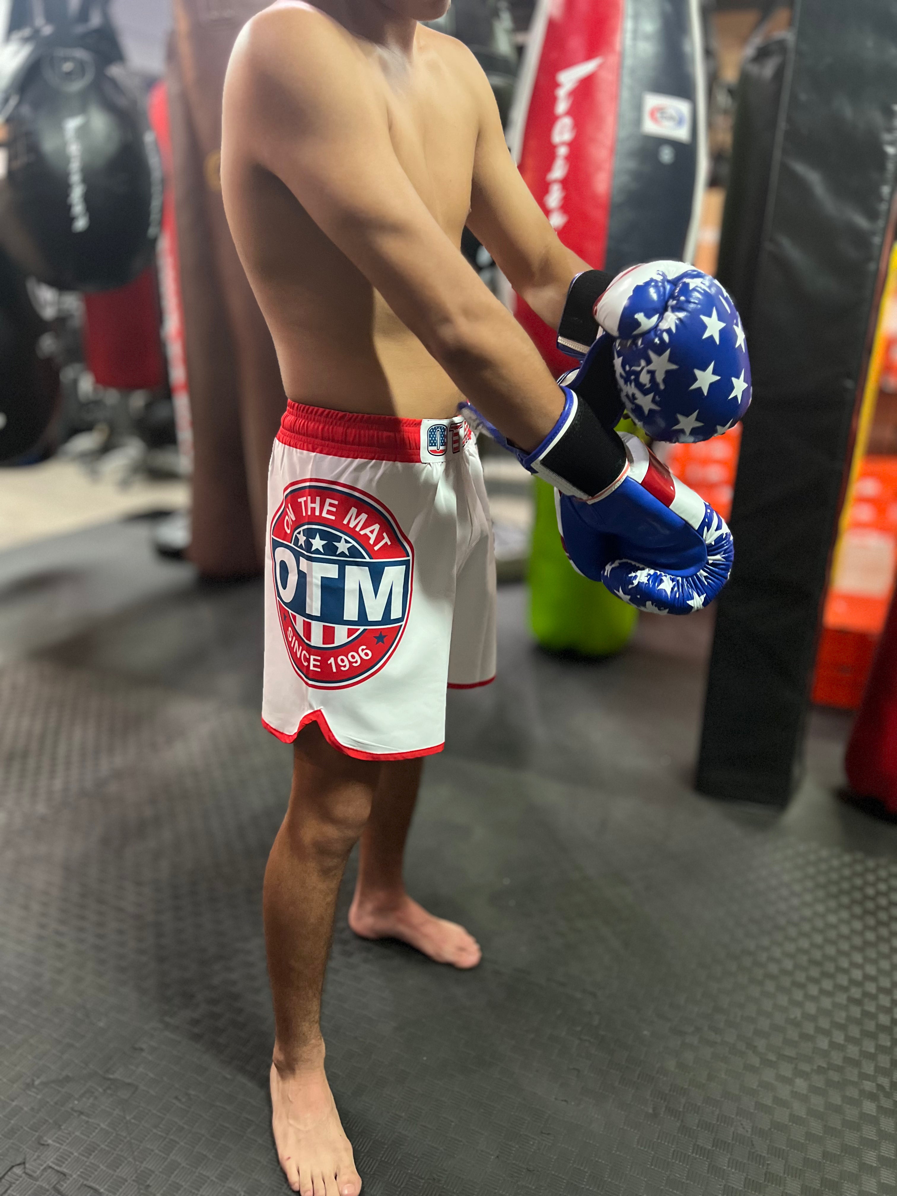 OTM USA Fight Shorts - Premium MMA & Boxing Shorts for Training & Competition | Durable & Comfortable Fightwear for Men & Women