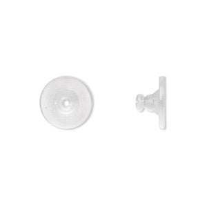 Clear Rubber Earring Backs 11mm x 6mm - 100 Pieces for Secure Stud Earrings - Perfect for Daily Wear, Parties & Gifts
