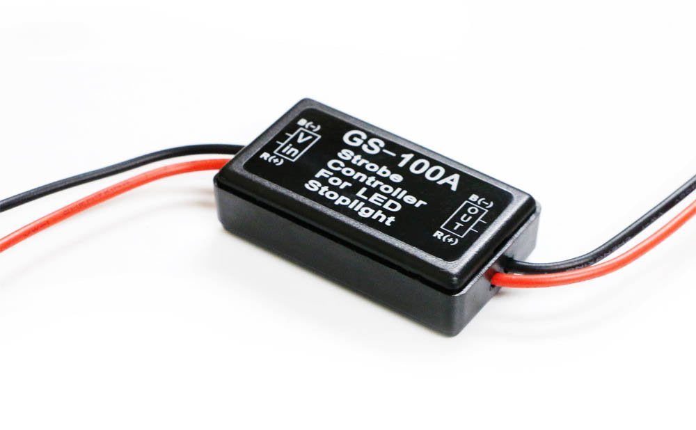 12V 100A LED Brake Light Strobe Flash Controller Module for Cars - High Performance Car Strobe Light System for Emergency Vehicles, Trucks & Motorcycles (Perfect for Safety Lighting, Warning Signals & Vehicle Customization)