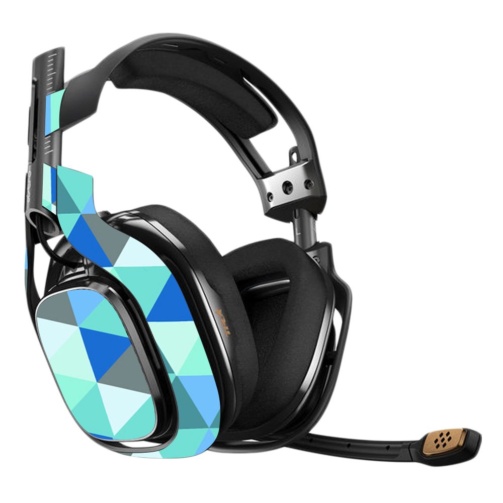 MightySkins Blue Kaleidoscope Vinyl Decal Wrap Cover for Astro A40 3rd Gen Gaming Headset - Protective, Durable & Customizable Skin - Easy to Apply & Remove - Made in USA - Perfect for Gaming, Streaming & Personalizing Your Headset