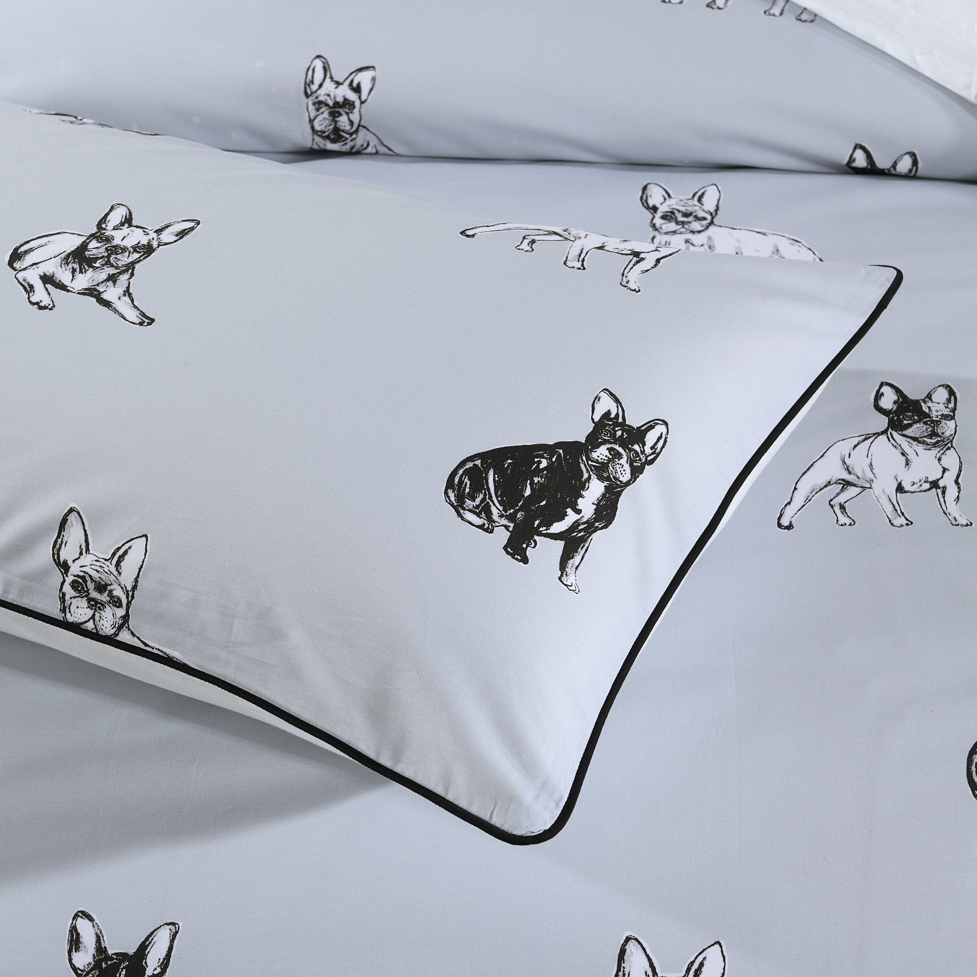 Premium French Bulldog Quilt Cover Set - Soft 3-Piece Dog Lover Bedding by Bianca | Perfect for Kids' Rooms, Pet Themed Decor & Cozy Bedroom Makeovers