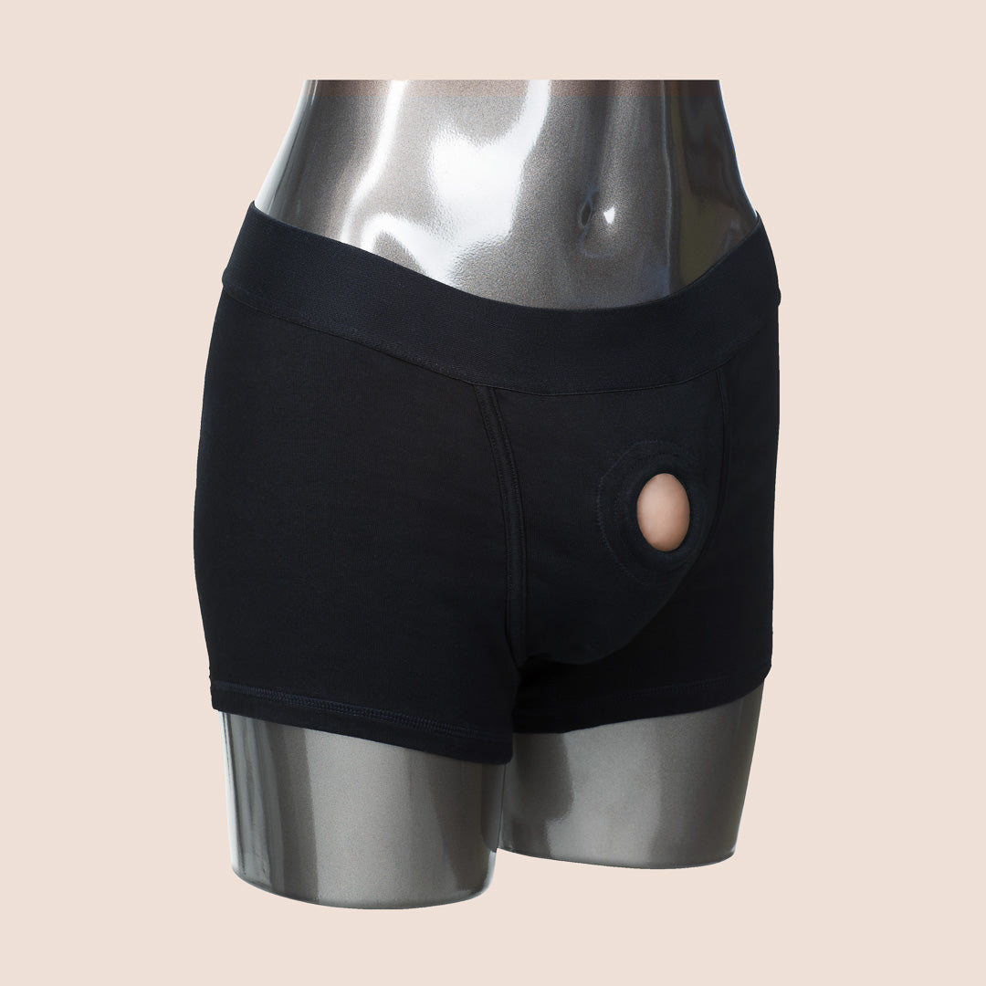 Packer Gear™ Boxer Brief Harness - Compatible with Packers, Probes & Dildos | Comfortable Strap-On Underwear for Gender Affirmation, Roleplay & Intimate Play