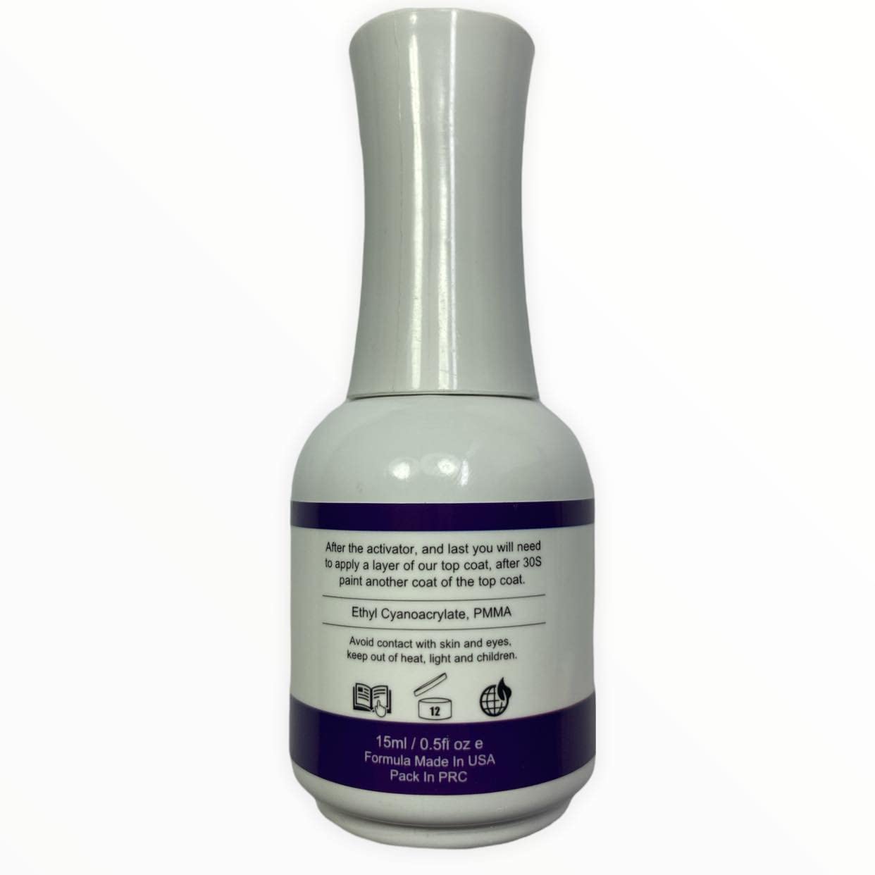 Dip Powder Liquid Trio Kit - Base Coat, Activator & Shiny Top Coat for Dip Powder Nails | No UV Lamp Needed | Perfect for DIY Manicures at Home & Salon Nail Art