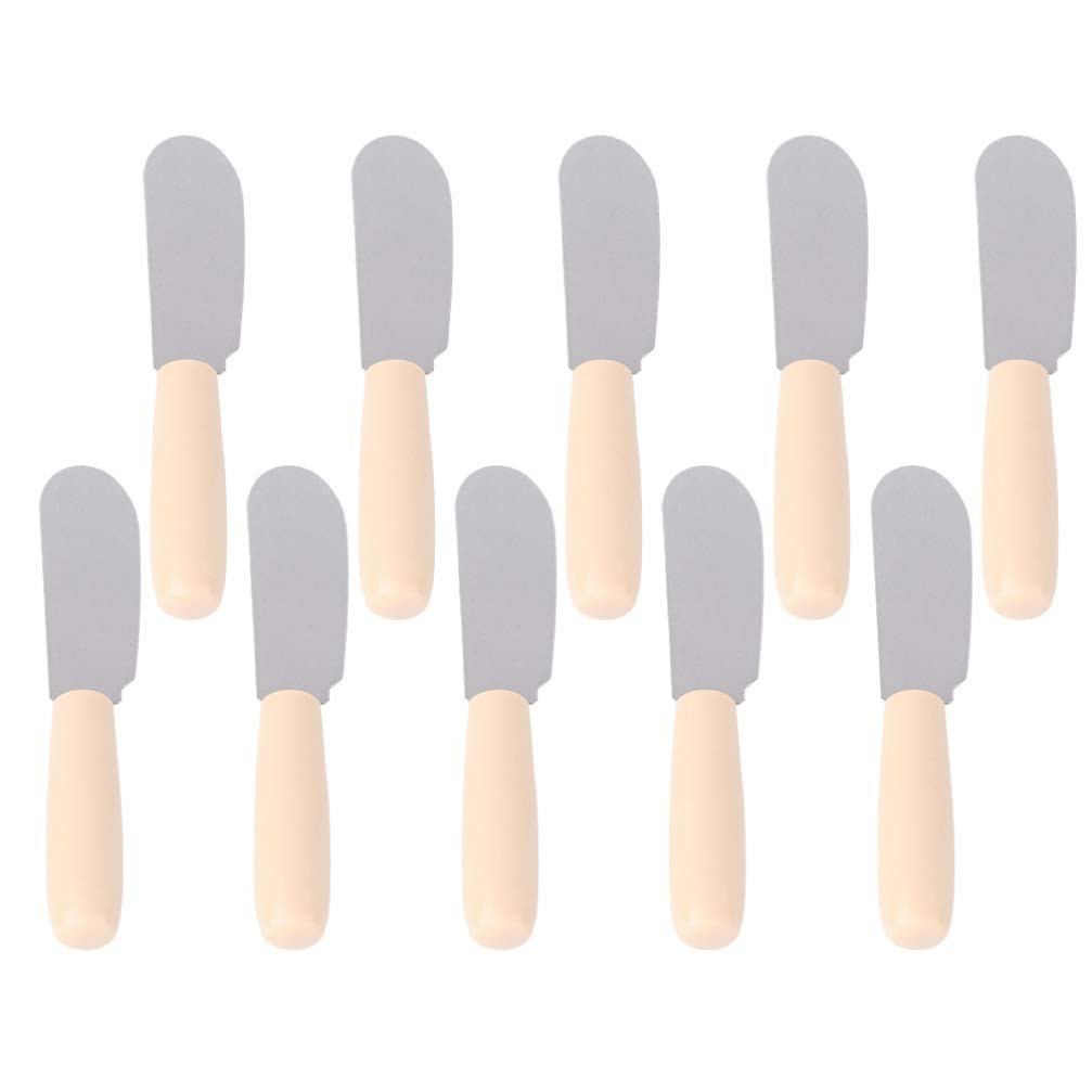16-Piece Stainless Steel Spatula Set for Baking - Plastic Handle Cream Spatula, Butter Spatula, Icing Spatula & Smoother - Perfect for Cake Decorating, Cookie Dough, Frosting & Dessert Making
