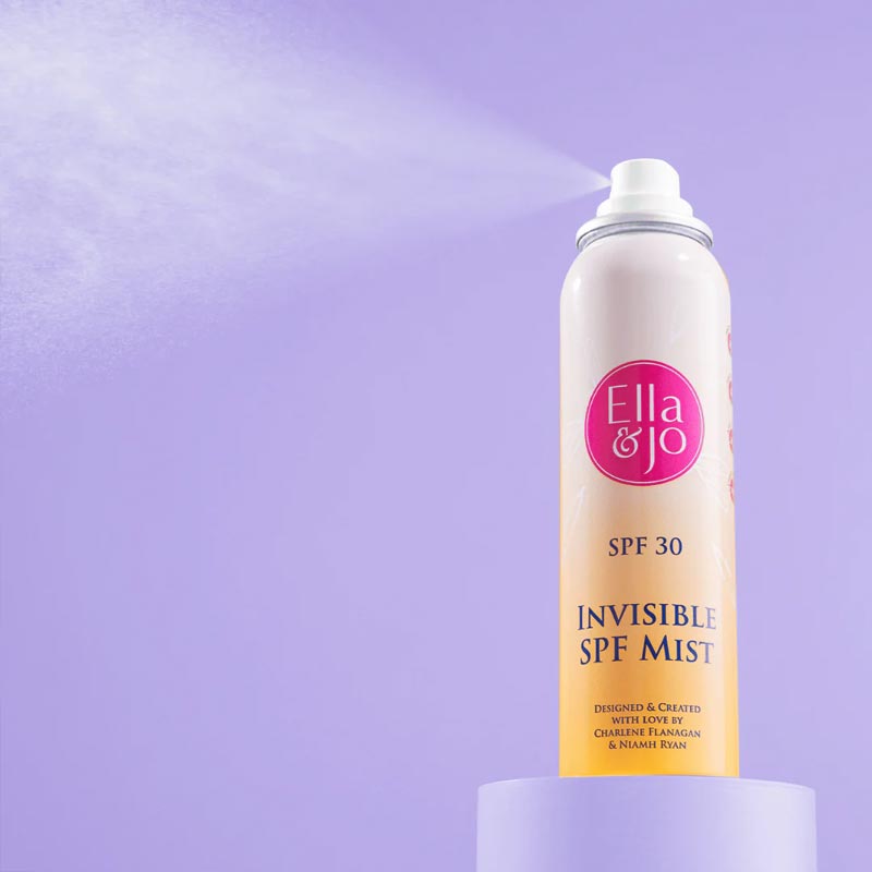 Ella & Jo Invisible SPF 30 Sunscreen Mist - Oil-Free, Broad Spectrum UVA/UVB Protection, Lightweight & Non-Greasy for Face & Body - Perfect for Beach, Outdoor Activities & Daily Sun Protection