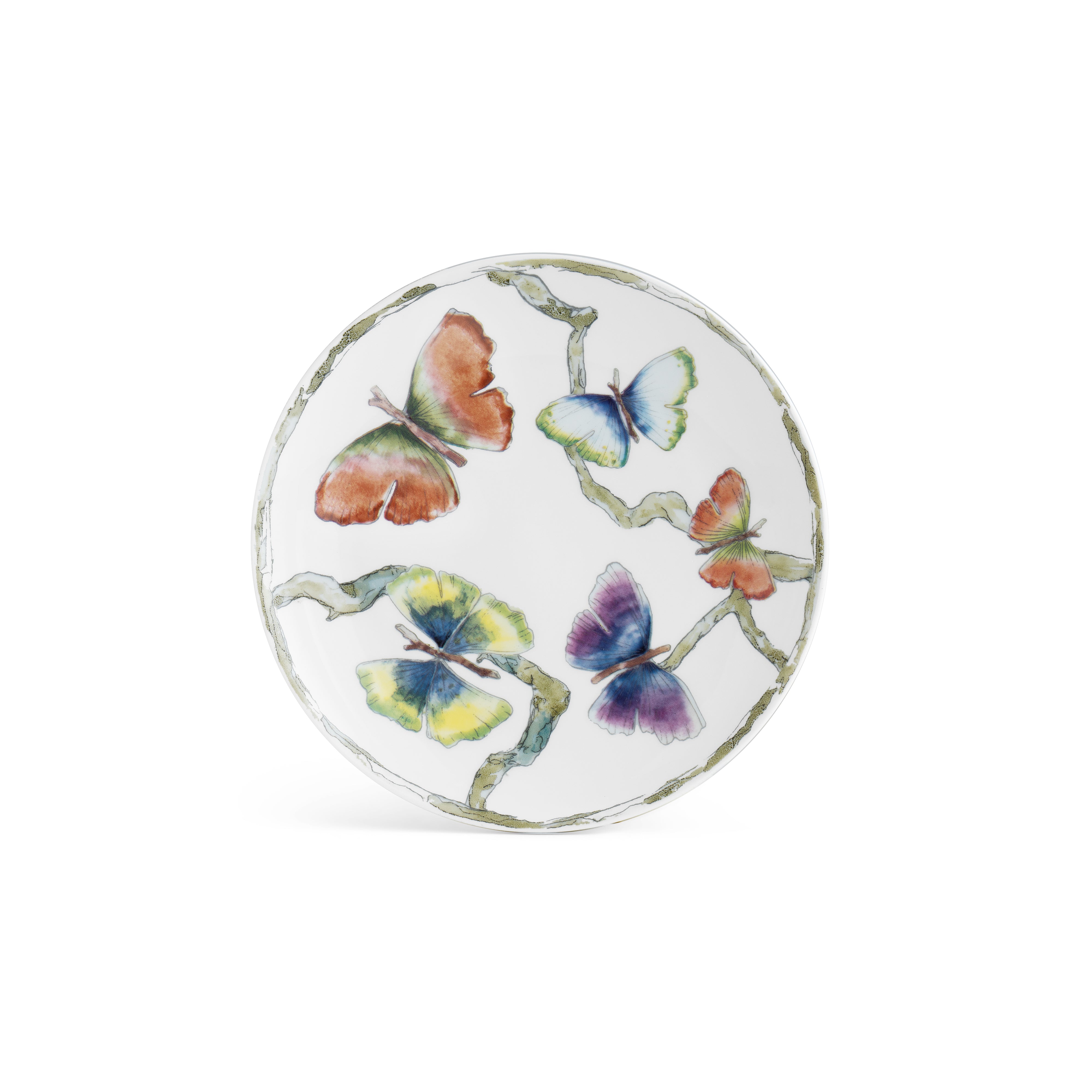 Butterfly Ginkgo Pattern Ceramic Dinnerware Set - Elegant Plates, Bowls & Mugs for Home Dining, Party Serving & Gift Giving