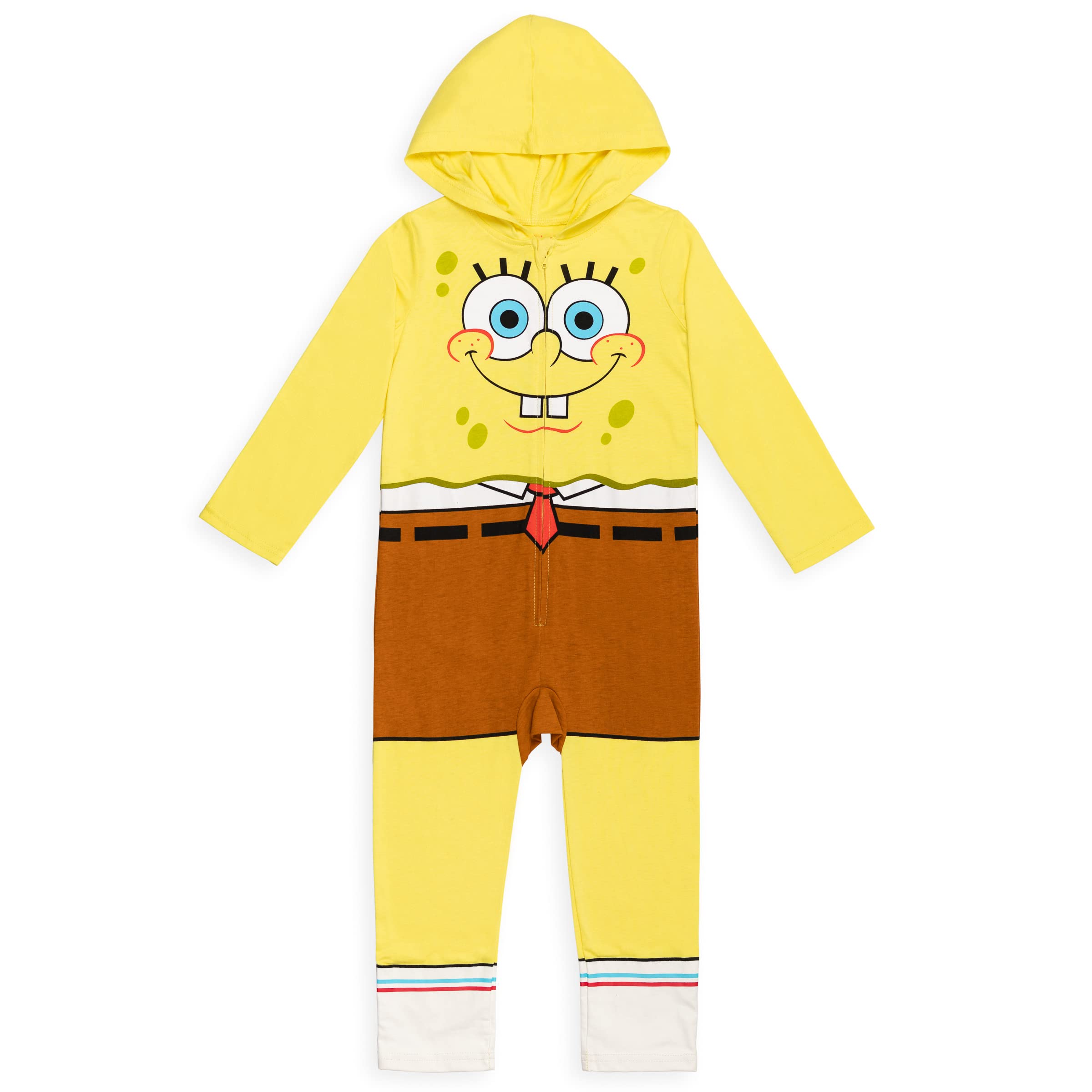 SpongeBob SquarePants Costume for Boys - Nickelodeon Character Jumpsuit | Halloween Dress-Up & Cosplay Outfit