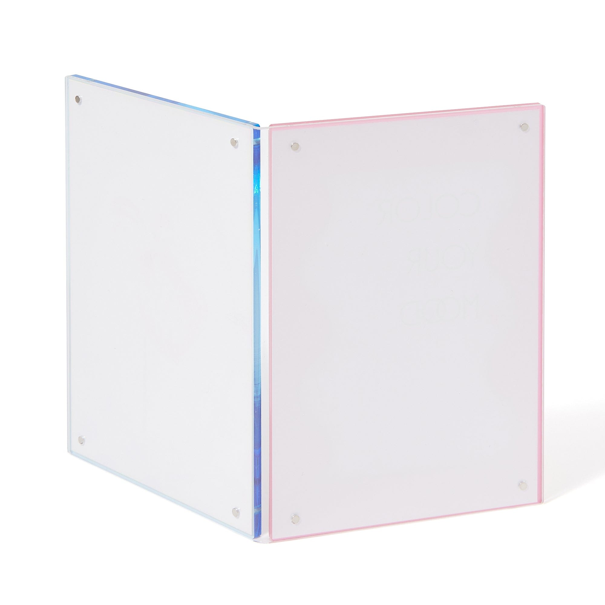 Vibrant Pink and Blue Acrylic Picture Frame - Perfect for Home Decor, Office Display, and Gift Giving