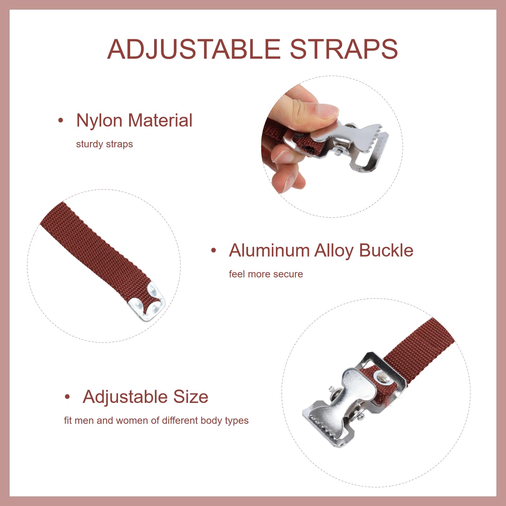 2Pcs Nylon Leg Band Straps - Replacement Parts for Drywall Stilts, Street Performance & Home Improvement - Perfect for High Wall Painting, Construction Work & DIY Projects