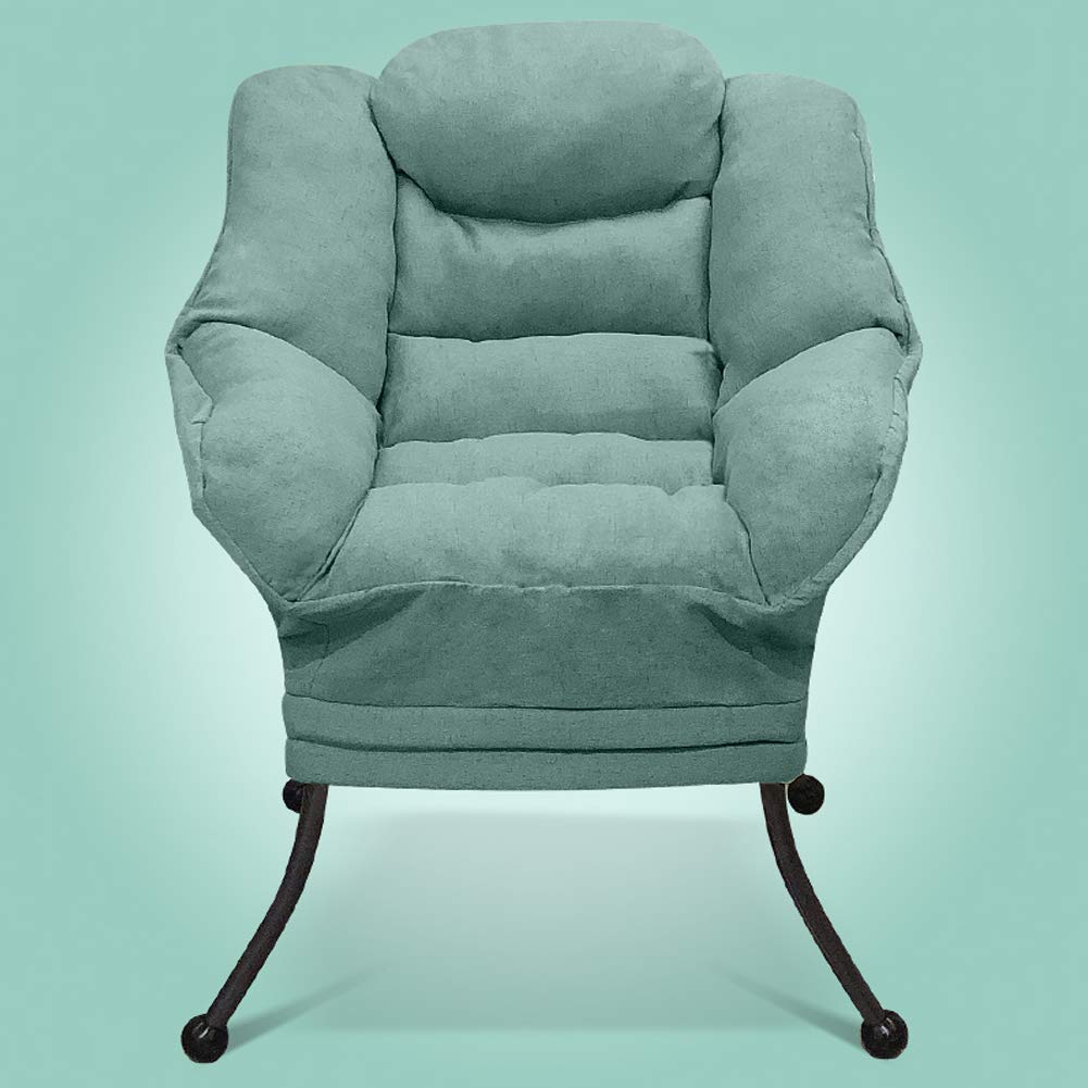 Premium Gaming & Office Chair - Ergonomic Overstuffed Thick Padded Sofa Chair with Soft Comfortable Fabric for Adults, Students & Teenagers - Perfect for Bedroom, Dormitory, Gaming Setup & Home Office Workspace