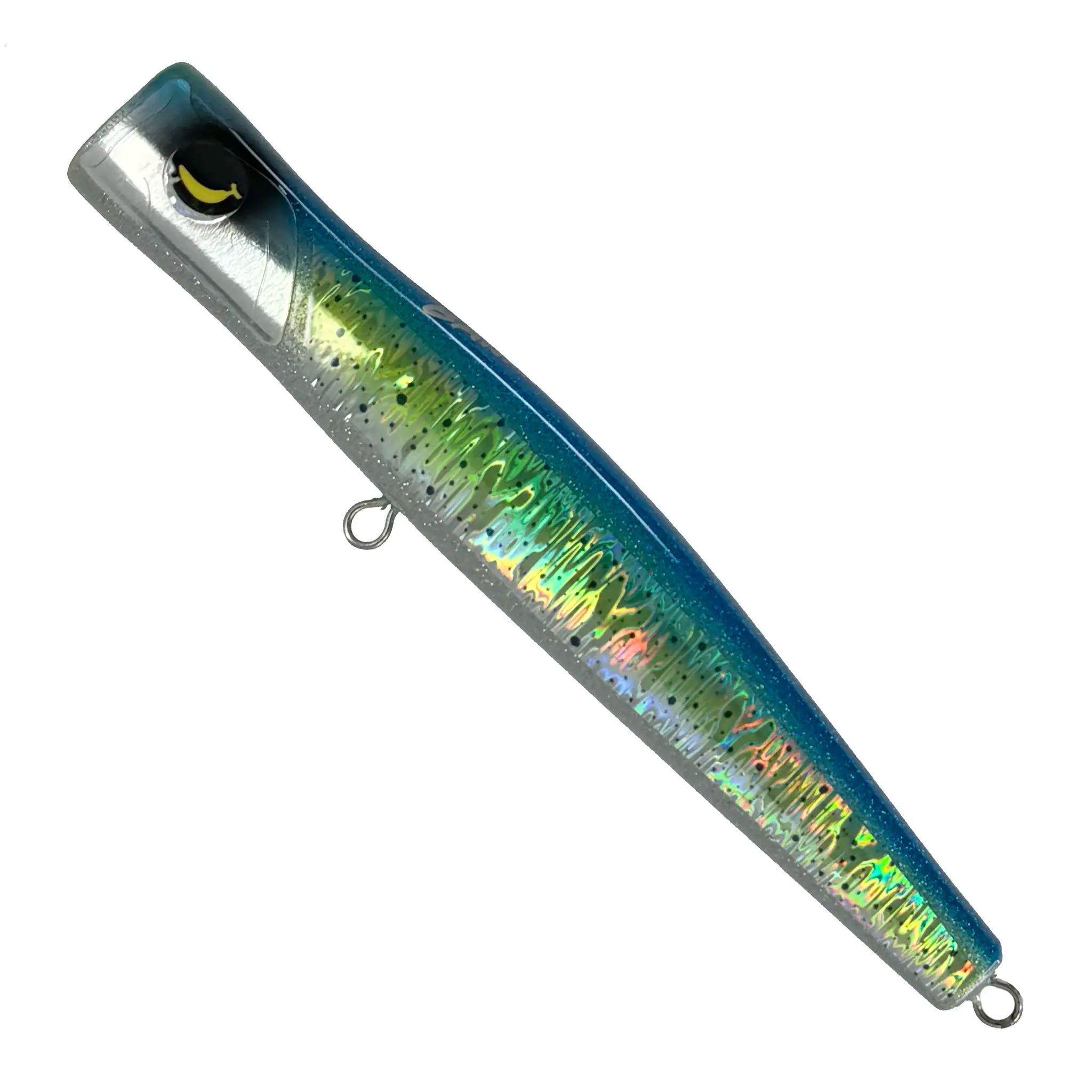 Sea Falcon Bana Pop 240 Slim Popper Fishing Lures - Topwater Bass Fishing Lures for Freshwater & Saltwater - Perfect for Bass, Trout, and Pike Fishing in Lakes, Rivers, and Ponds