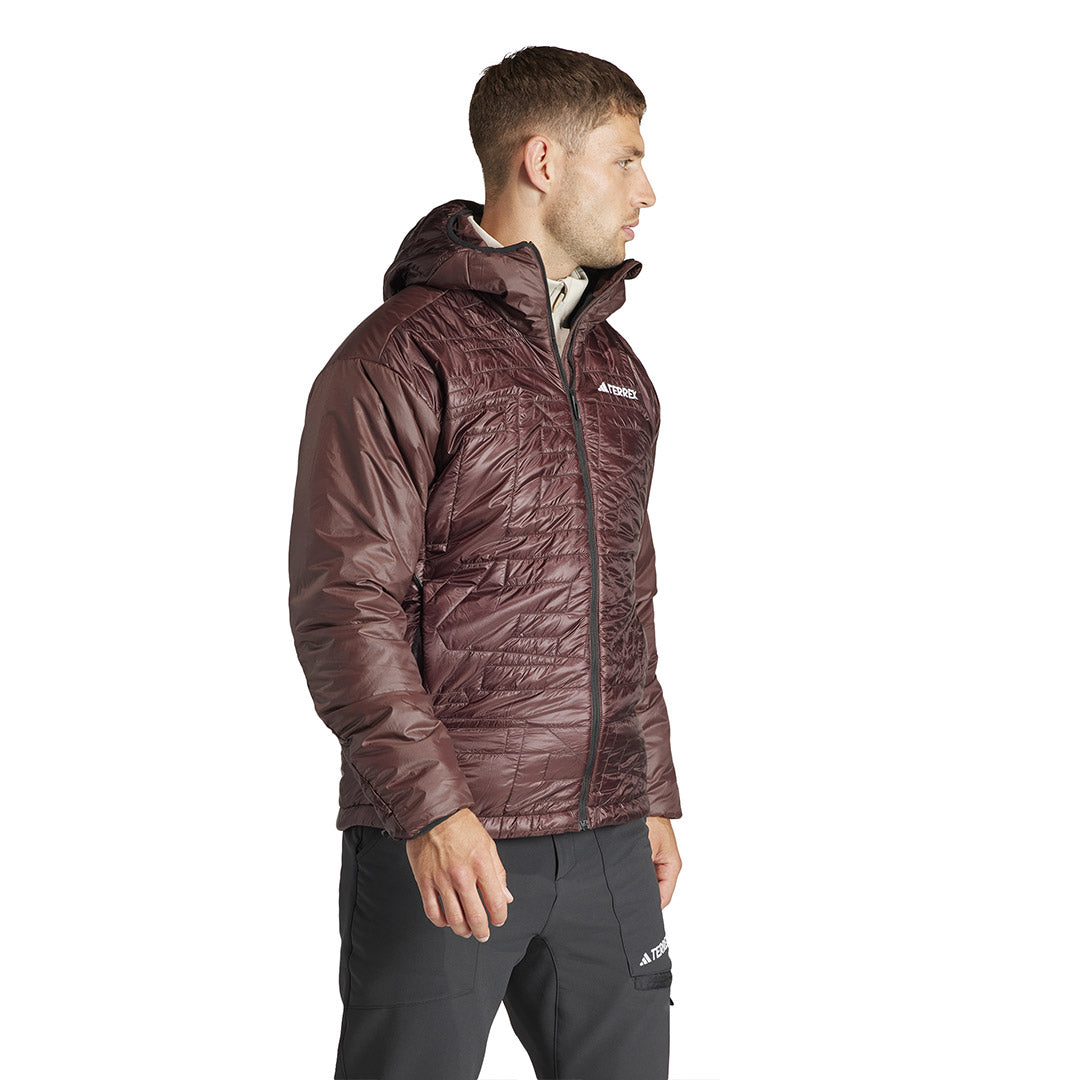 Adidas Men's Terrex Xperior Varilite Hooded Jacket - Lightweight Waterproof Hiking Jacket for Outdoor Adventures (IB4231) | Perfect for Camping, Trekking & Mountain Climbing