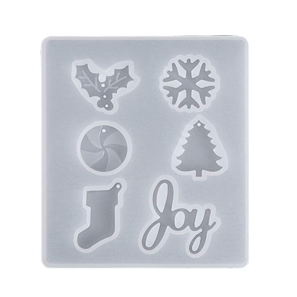 Shanliren Resin Christmas Ornament Jewelry Making Kit - Silicone Molds for DIY Crystal Pendants, Christmas Tree Decorations & Holiday Crafts | Perfect for Xmas DIY Gifts, Home Decor & Craft Projects