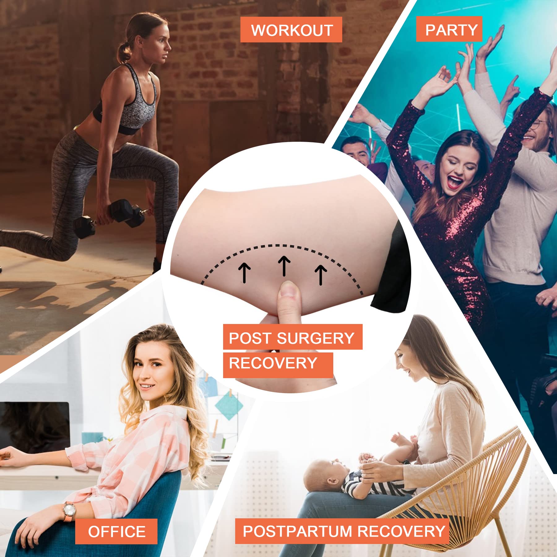 Post Surgery Arm Compression Sleeves - LANCS Upper Arm Shaper for Liposuction Recovery, Posture Corrector & Back Support Shapewear - Ideal for Post-Op Care, Lipo Garment & Body Contouring