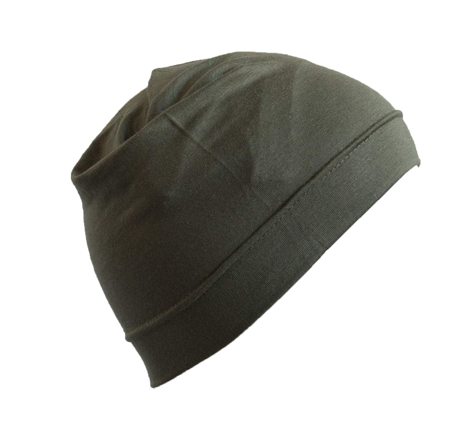 Breathable Cotton Muslim Men's Sports Headband - Stretchy Hijab Tube Cap for Running, Chemo, Housework & Daily Comfort