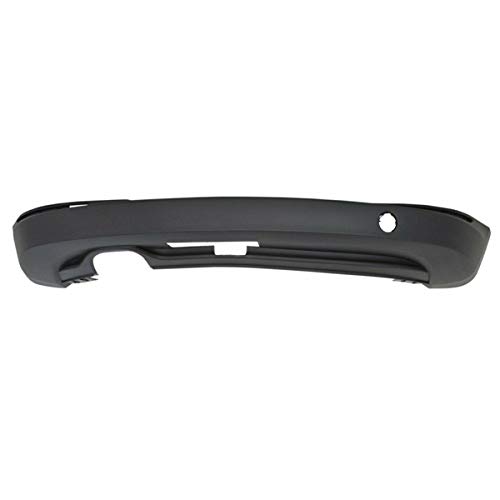 2009-2018 Volkswagen Tiguan Rear Bumper Cover Assembly - Textured Black with Trailer Hitch & Tow Hook Hole - Perfect for Off-Roading, Towing & Vehicle Protection