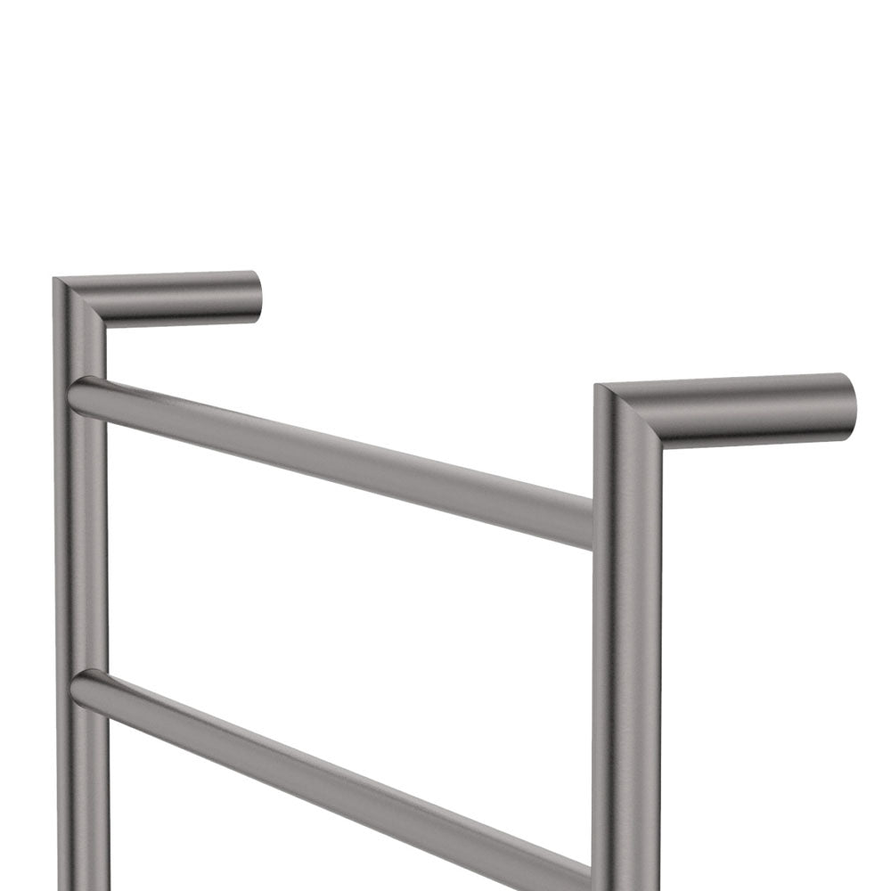 Fienza 8286080GM Kaya Heated Towel Rail - 600 x 800mm Gun Metal Bathroom Towel Warmer - Perfect for Spa, Luxury Bathrooms & Home Decor