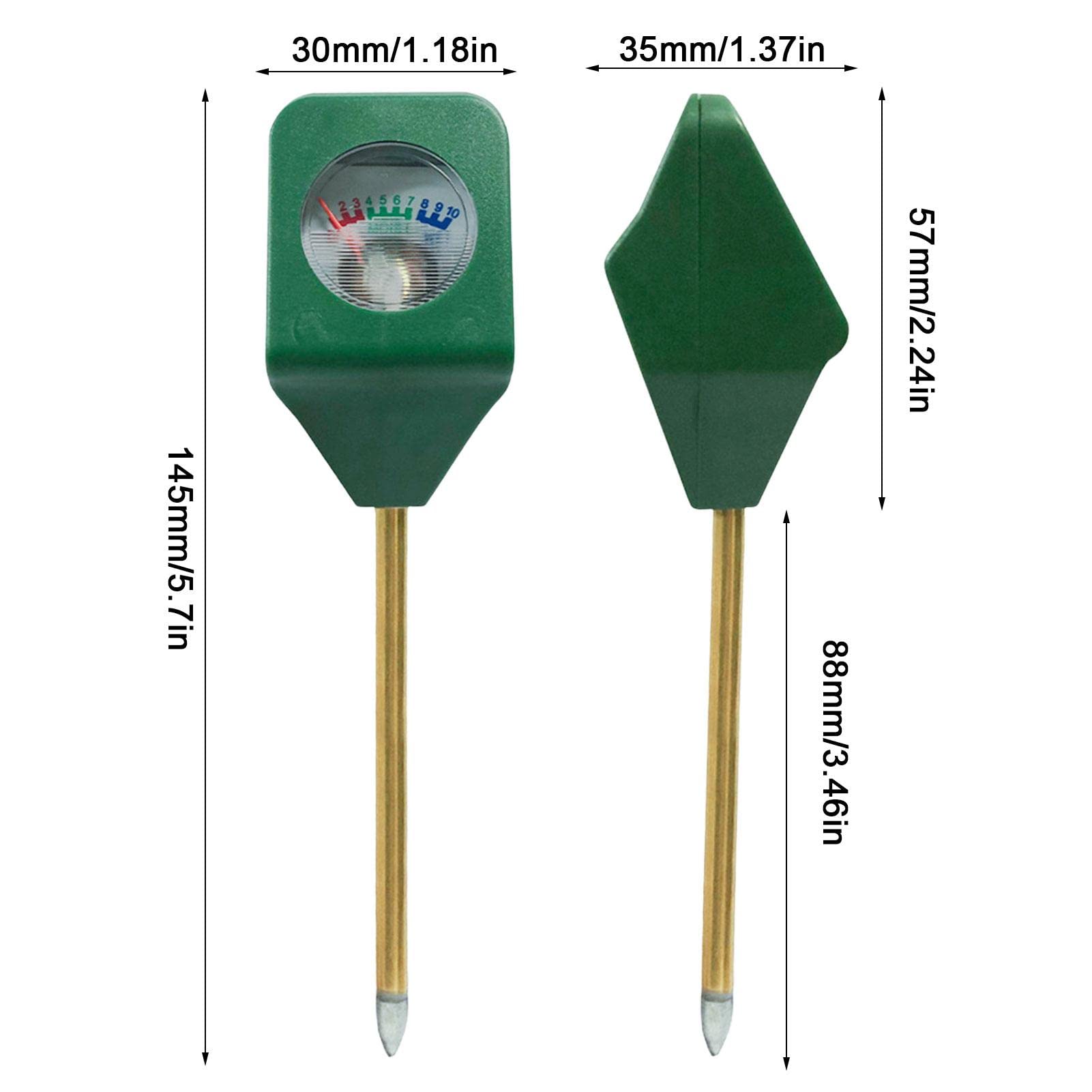 **3-in-1 Soil pH & Moisture Meter - Digital Plant Water Tester for Indoor & Outdoor Plants - Accurate Gardening Tool for Lawn, Garden, Flowers, Vegetables - Perfect for Home, Greenhouse & Farm Use**