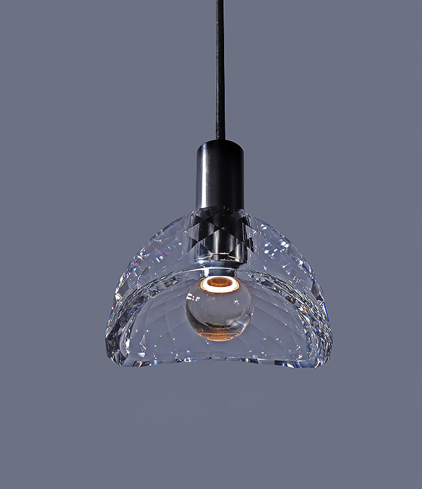 Nordic Crystal Pendant Light - Modern Glass Chandelier for Dining Room, Bedroom & Living Room Decor | Elegant Ceiling Lighting Fixture for Home & Office
