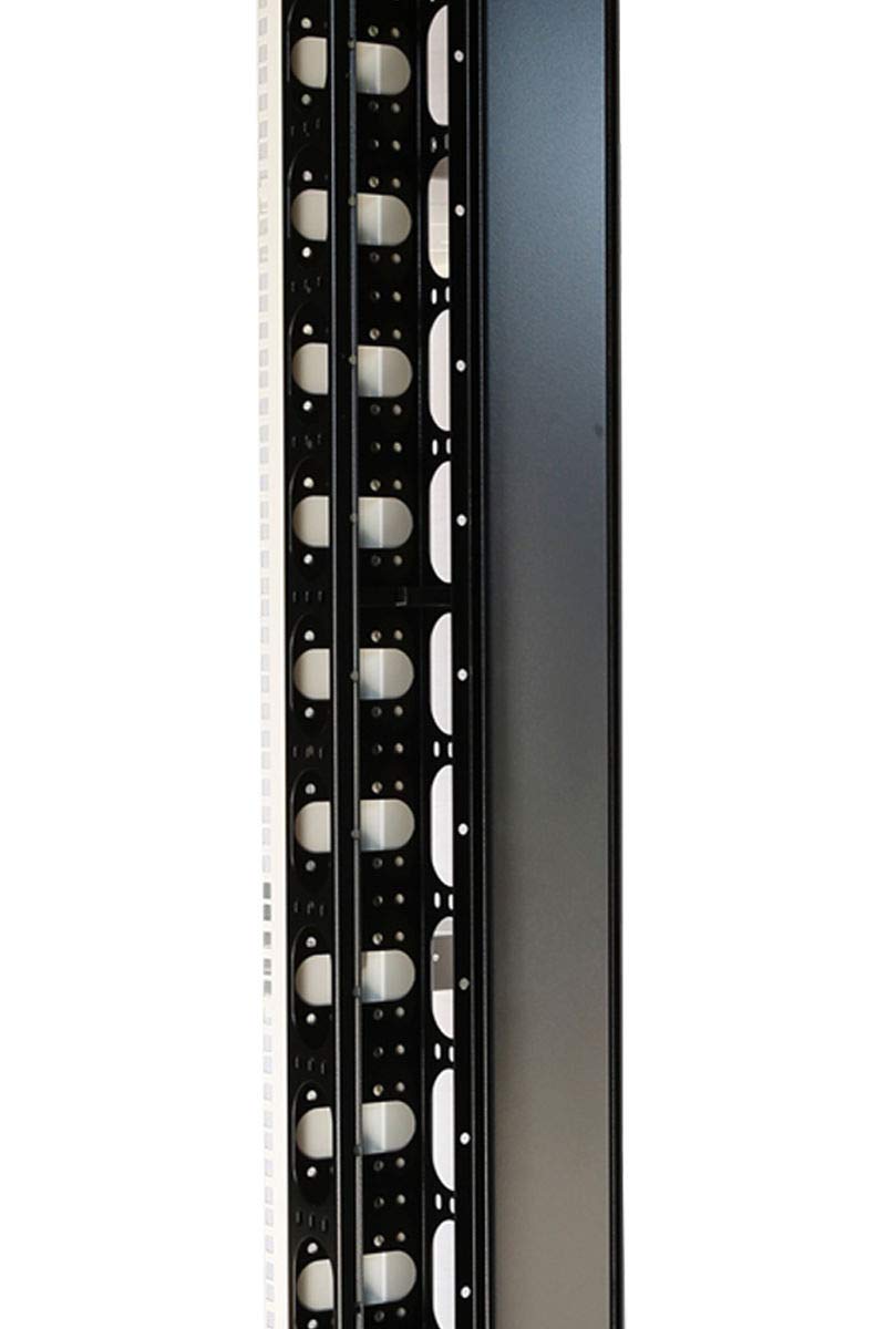 42U Vertical Cable Manager - Steel Server Rack Cable Organizer for Data Centers & Network Cabinets | Durable Cable Management Solution for Server Rooms & IT Infrastructure
