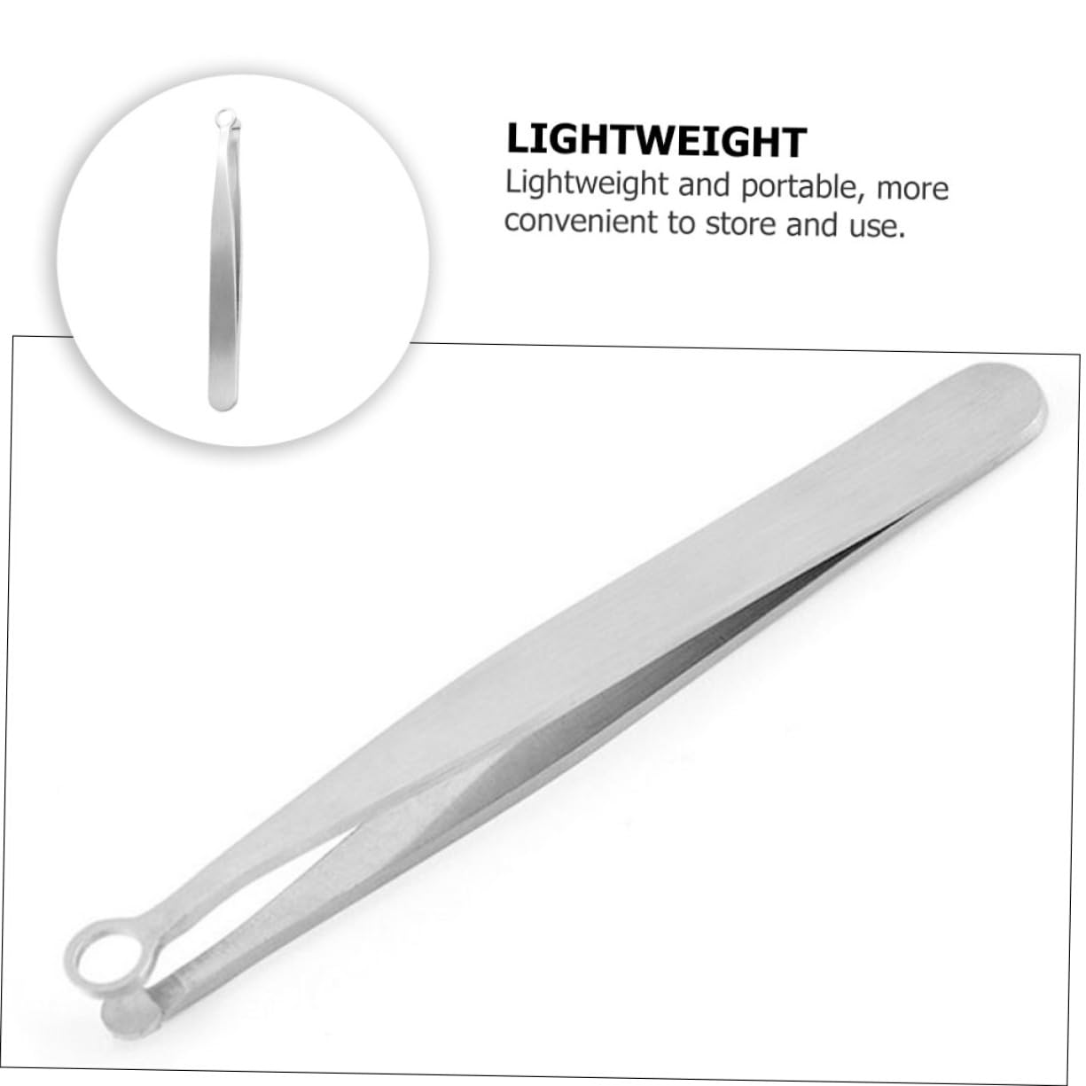 2pcs Stainless Steel Tweezers Set - Facial Hair Scissors, Nose Hair Trimmer & Eyebrow Tweezers for Precise Grooming - Perfect for Eyebrow Shaping, Nose Hair Removal & Facial Hair Trimming at Home or Salon