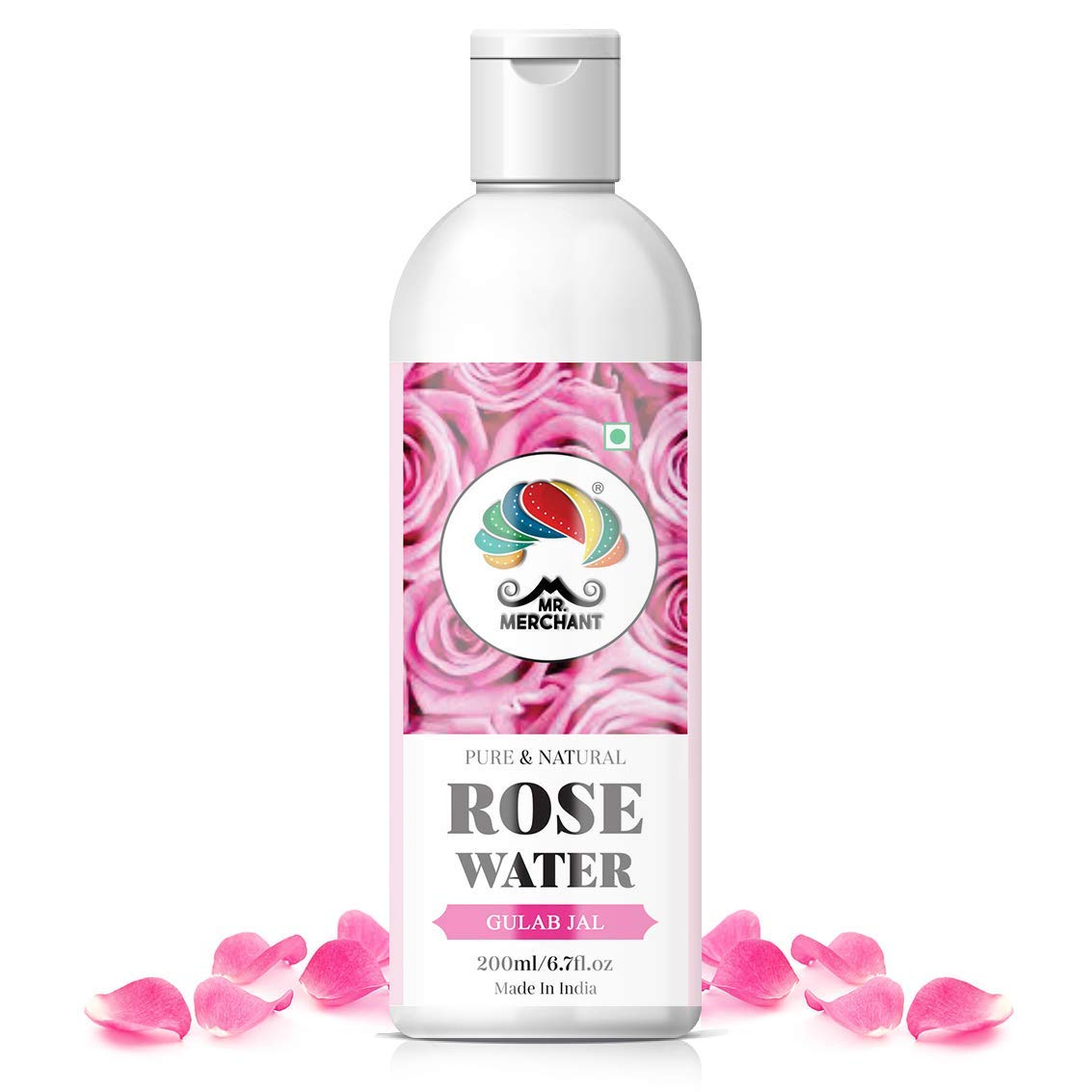 Premium Rose Water (Gulab Jal) for Cooking - 100% Pure Natural Floral Essence for Biryani, Mughlai Dishes & Desserts (2 x 200ml Bottles) - Perfect for Middle Eastern & Indian Cuisine, Baking & Skincare