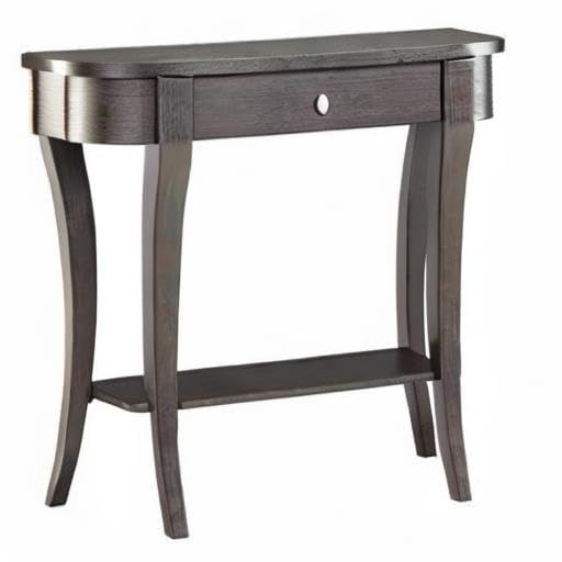 Pemberly Row Console Table - Espresso Finish - Entryway, Living Room & Hallway Decor - Modern Narrow Sofa Table for Small Spaces
