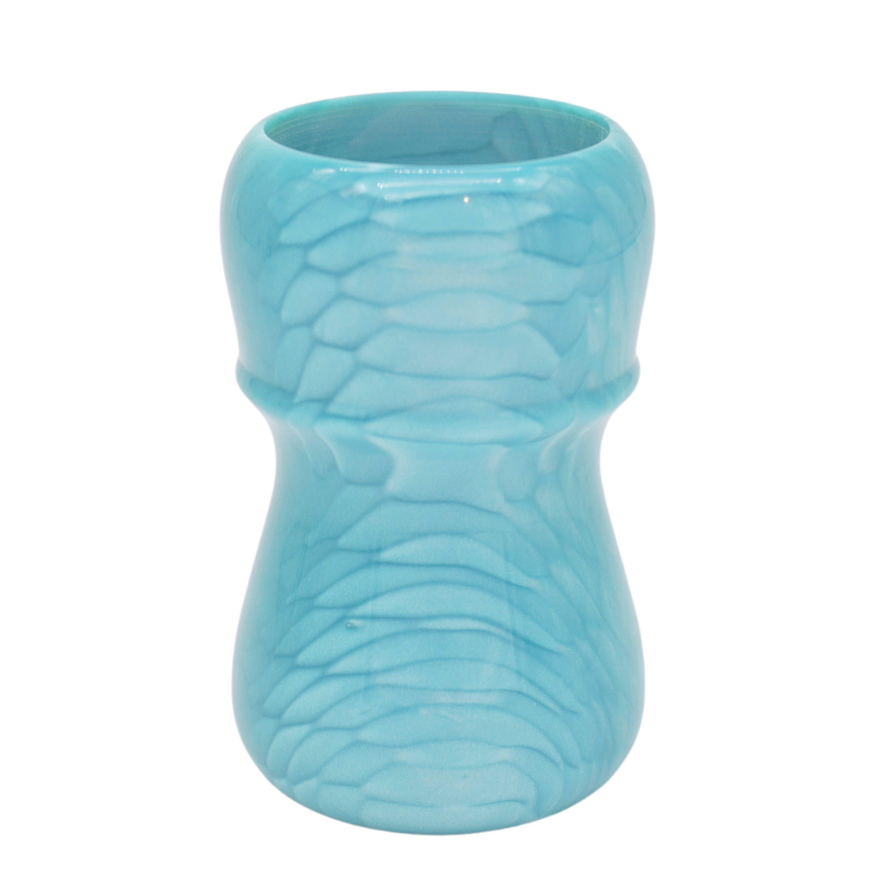 Premium Blue Snakeskin Handmade Shaving Brush Handle - Fits 28mm & 30mm Knots - Perfect for Wet Shaving & Grooming Gifts for Men