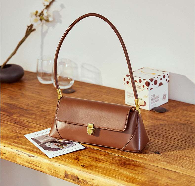 Stylish Genuine Leather Small Shoulder Handbag for Women - Perfect for Work, Travel & Everyday Use