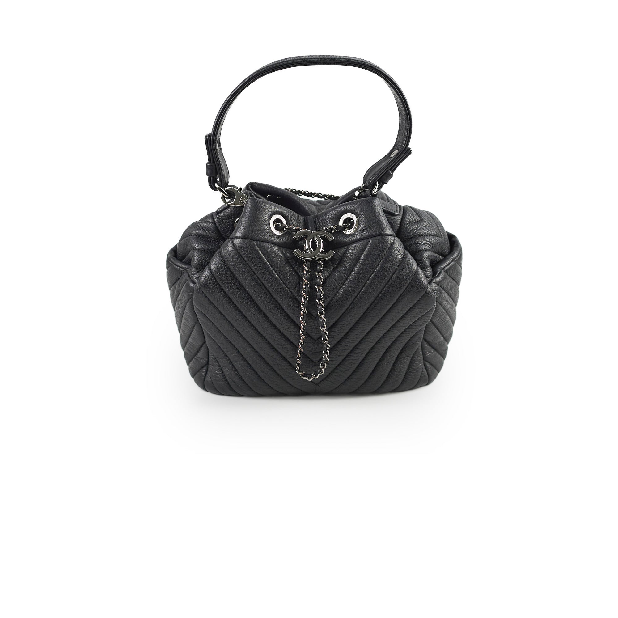 Chanel Black Quilted Leather Bucket Bag 2023 Collection - Luxury Designer Handbag for Women, Perfect for Everyday Use & Special Occasions