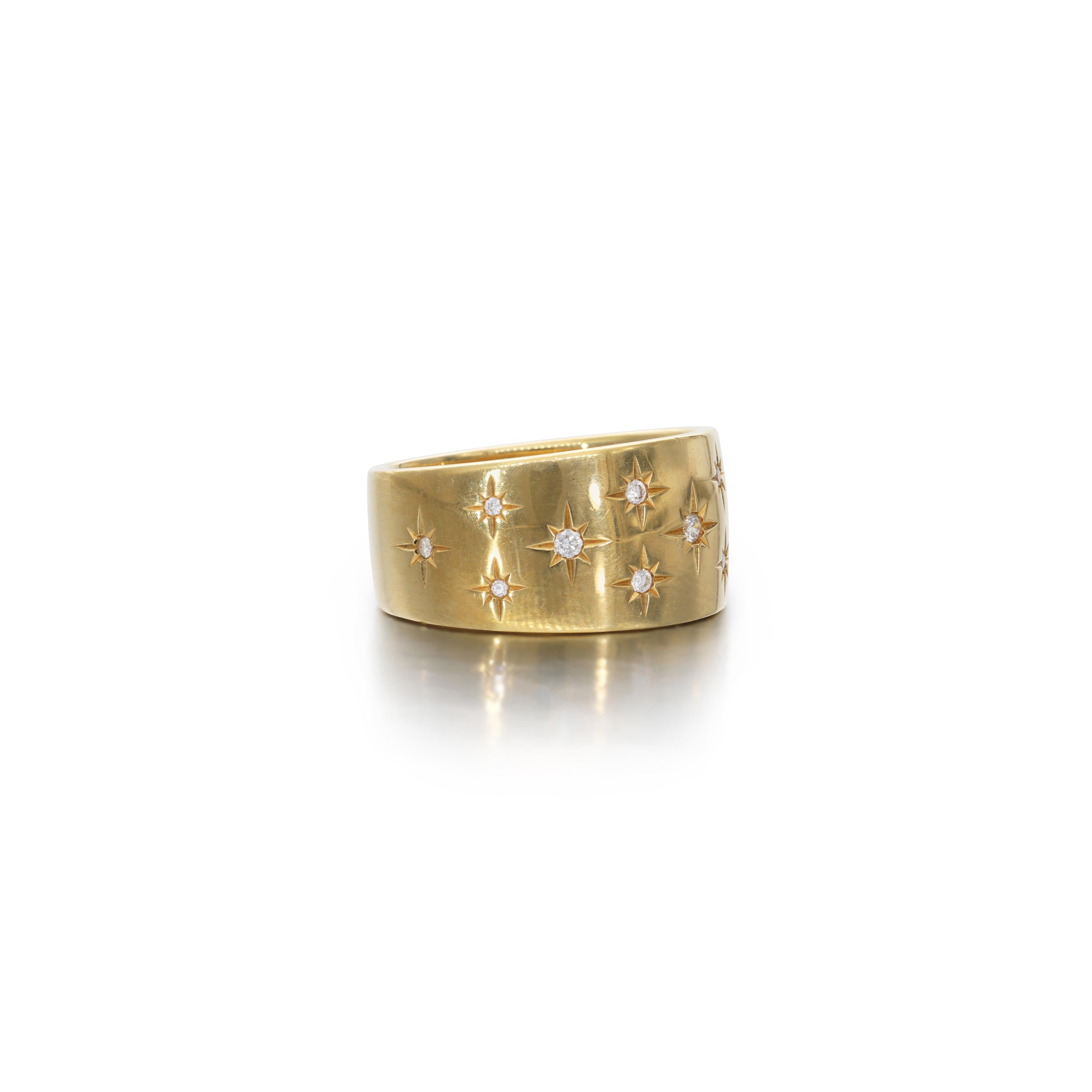 0.20 Carat Round Brilliant I SI1 Diamond 18K Yellow Gold Wedding Band Ring for Women - Perfect for Engagement, Anniversary & Special Occasion Gifts