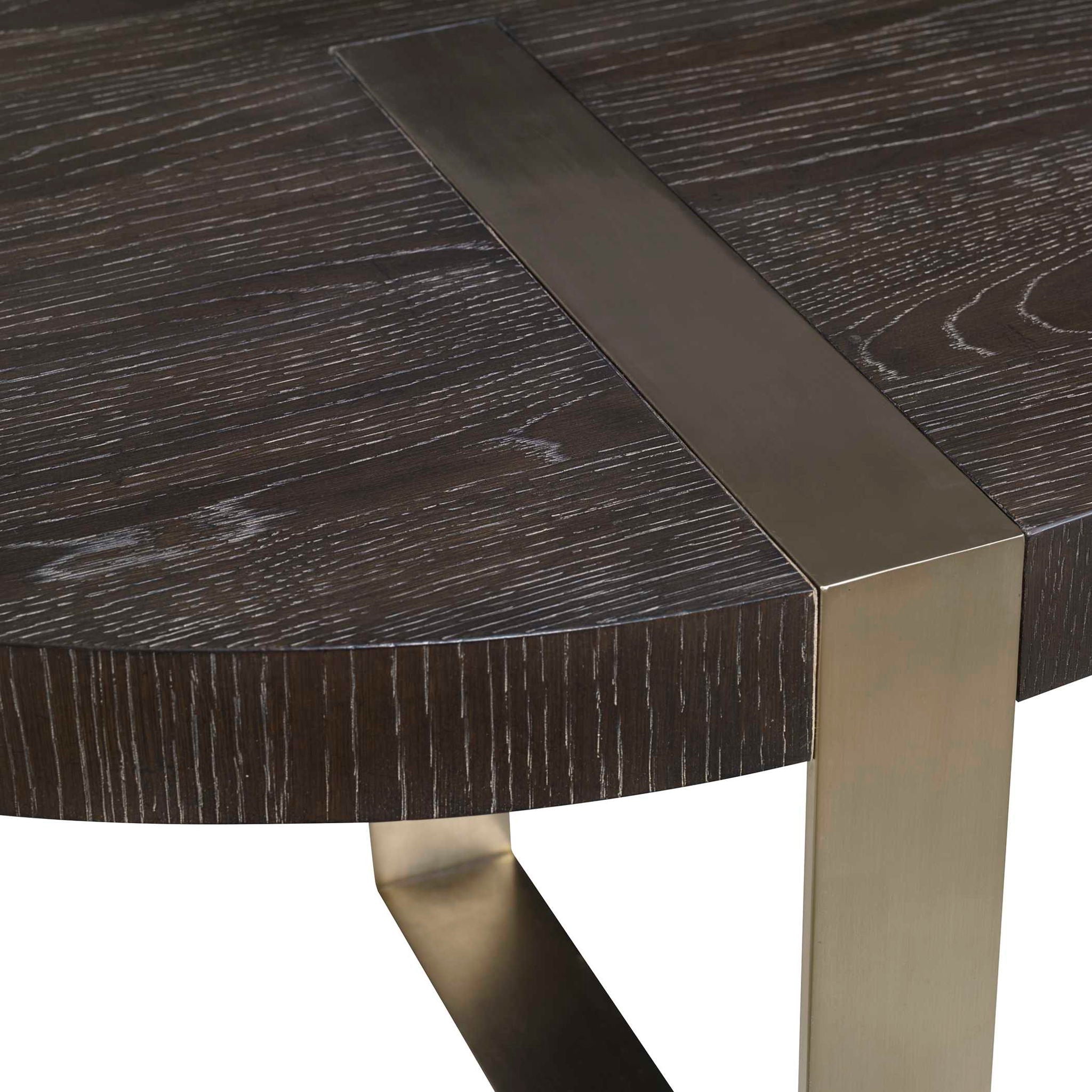 Modern Round Coffee Table for Living Room - Black Wooden Center Table - Perfect for Small Spaces, Apartments & Cozy Home Decor