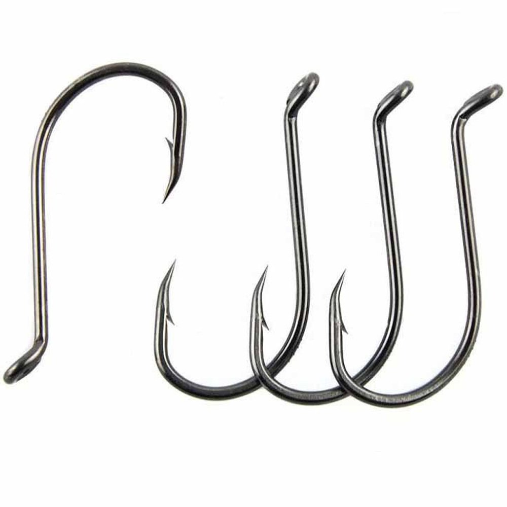 50pcs Octopus Fishing Hooks - High Carbon Steel Circle Hooks for Bass & Trout - Saltwater & Freshwater Fishing Tackle in Assorted Sizes (8299) - Perfect for Deep Sea, Lake, and River Fishing