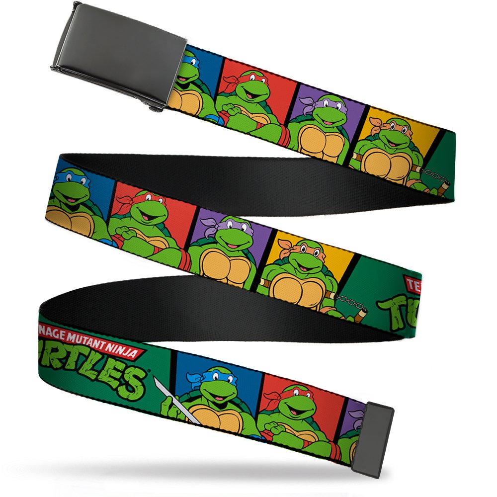 Buckle-Down Adjustable Web Belt - Teenage Mutant Ninja Turtles TMNT 1.5