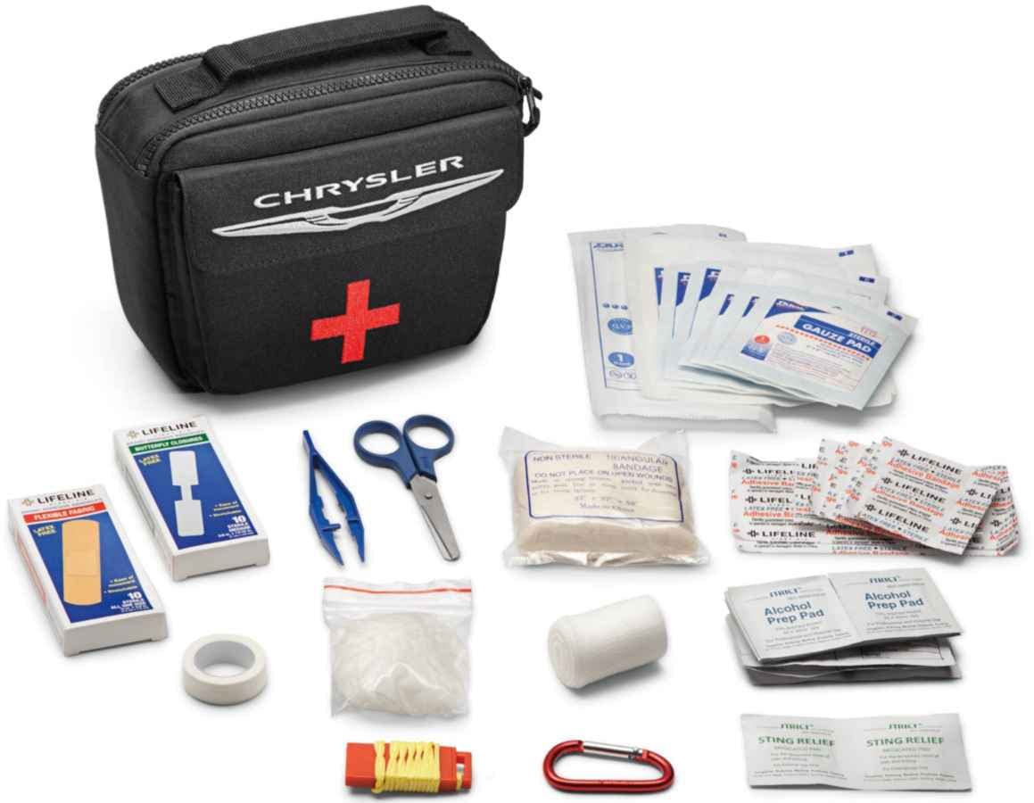 Mopar 82214549 First Aid Kit for Chrysler Pacifica 200 | Compact Emergency Medical Supplies for Car, Home & Travel Safety