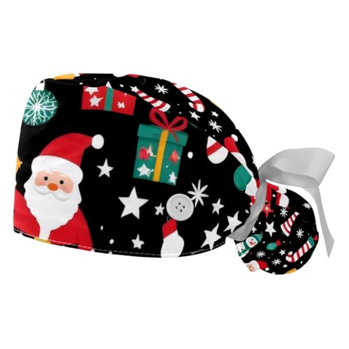 Santa and Snowmen