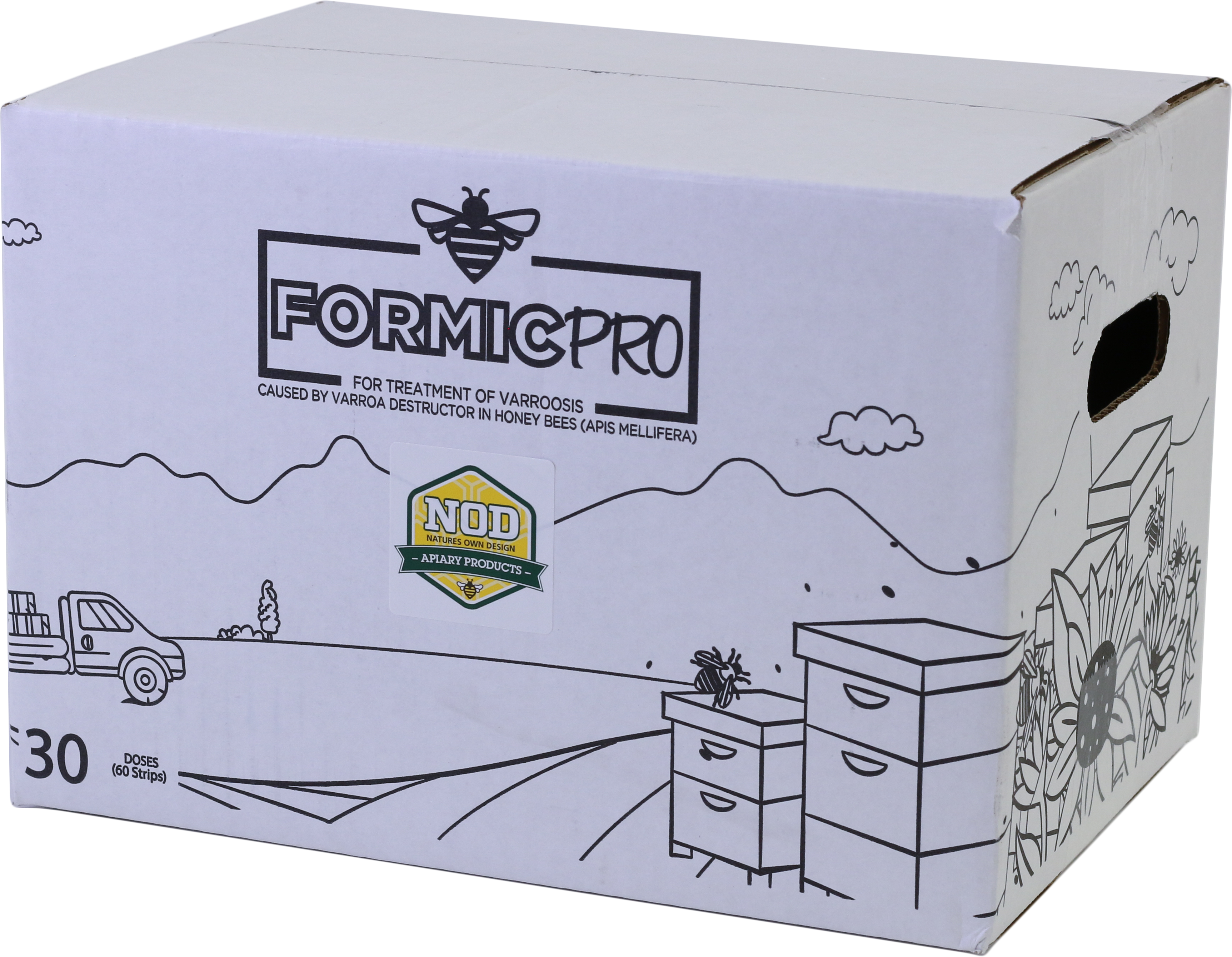 Formic Pro - 30 Doses (60 Strips) for Varroa Mite Treatment | Beekeeping Supplies for Honey Bee Hives | Effective & Easy-to-Use Beehive Mite Control Solution