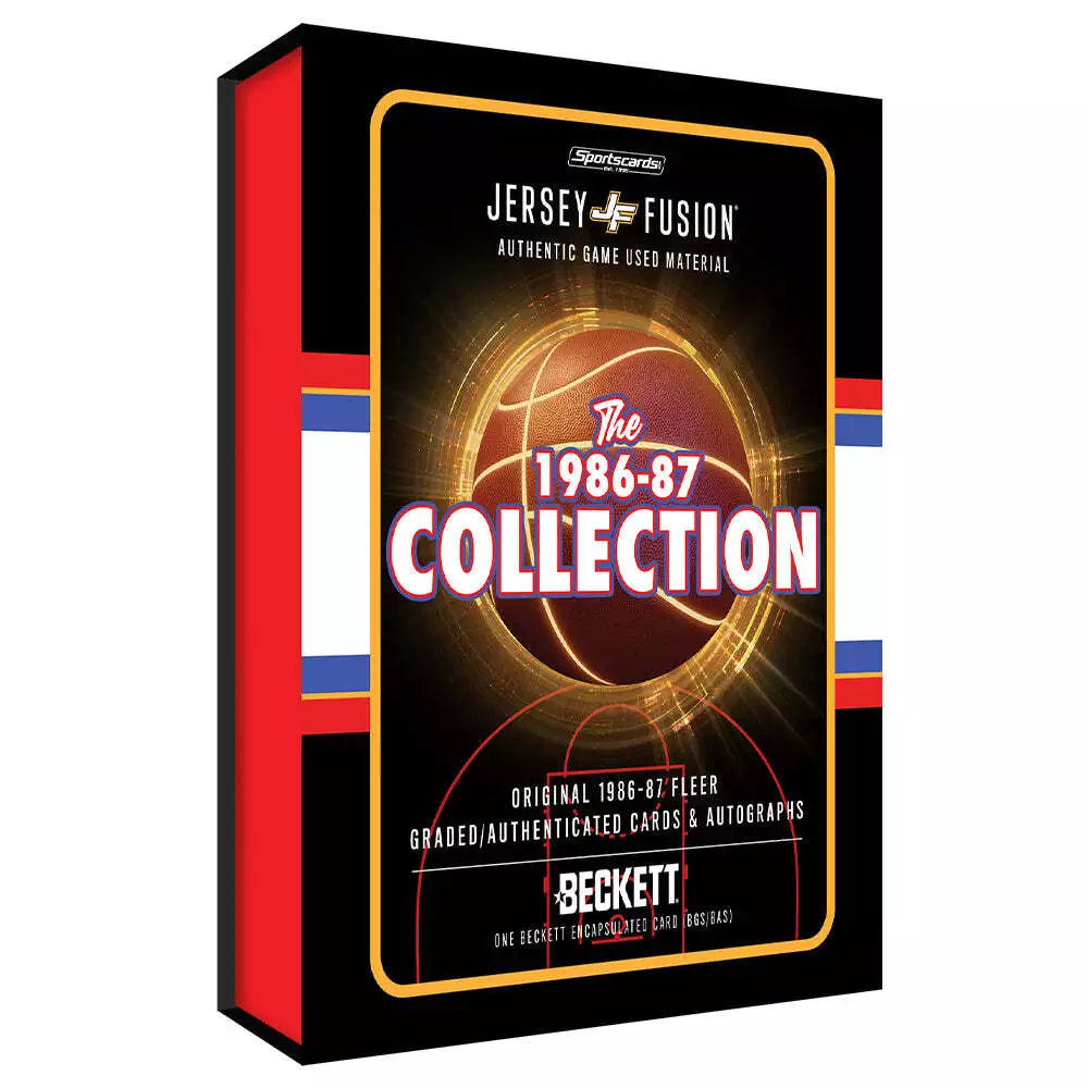 Jersey Fusion The 1986-87 Vintage Basketball Collection Box - Perfect for NBA Memorabilia Collectors and Sports Fans