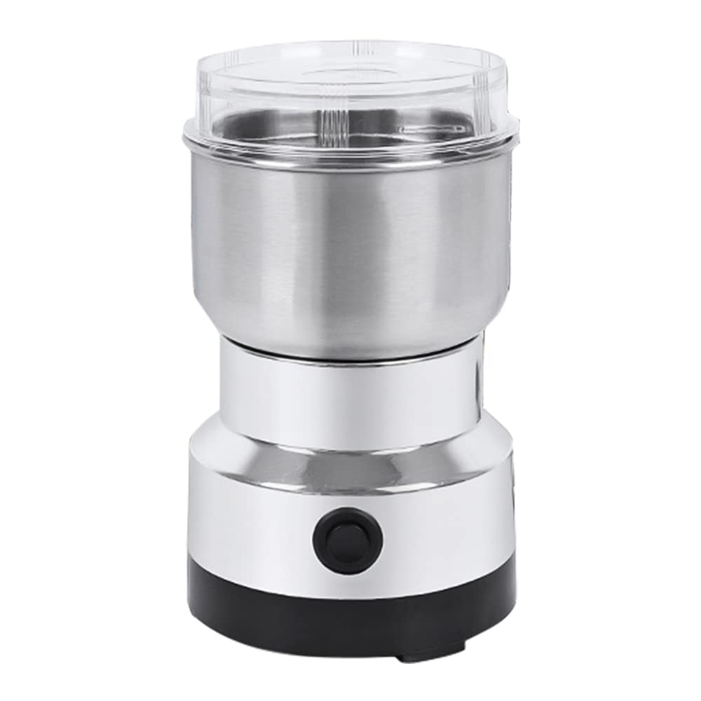Premium Mini Electric Coffee & Spice Grinder - 150W High-Power Stainless Steel Blade Grinder for Coffee Beans, Herbs, Nuts & Seeds | Compact Kitchen Appliance for Home, Office & Travel Use