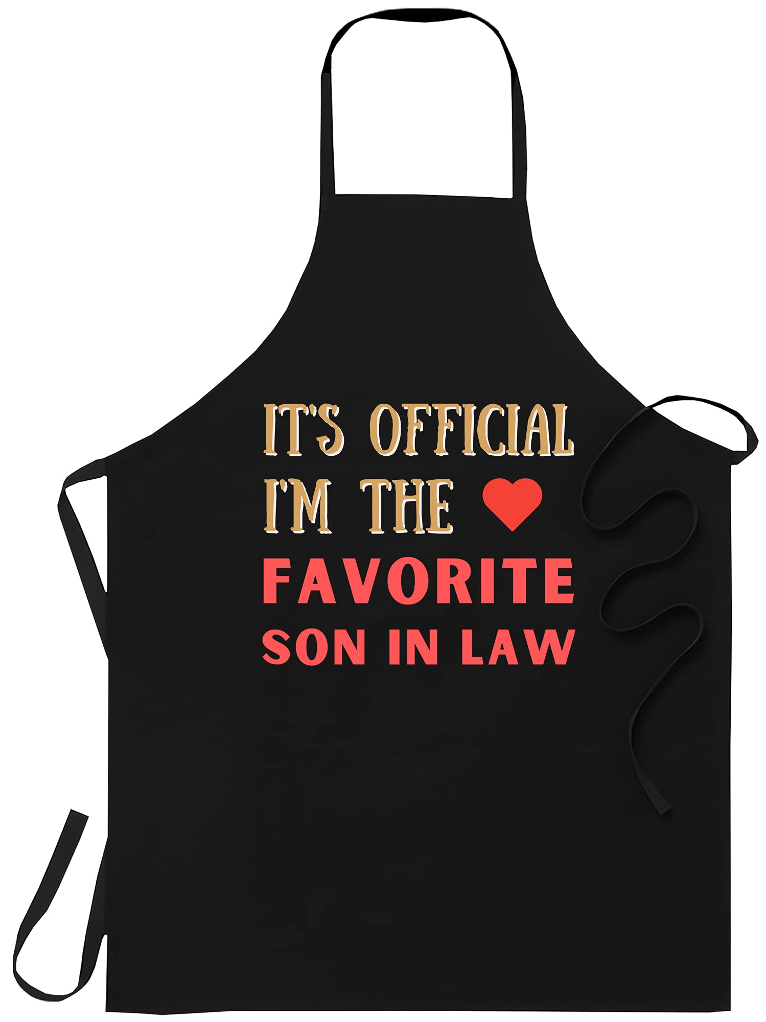 Premium Black Lawyer Apron for Men - Best Son-in-Law Gift, Cooking Apron for BBQ & Kitchen Decor - Ideal for Grilling, Baking & Home Chefs