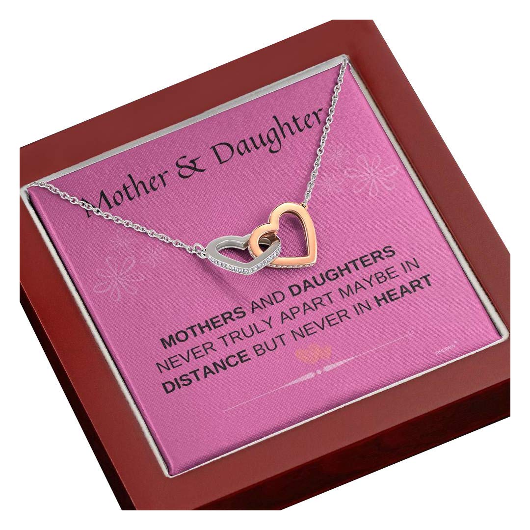 Mother Daughter Necklace Set - Matching Heart Pendant Jewelry for Birthday & Mother's Day Gifts | Perfect for Anniversaries, Family Bonding & Special Occasions