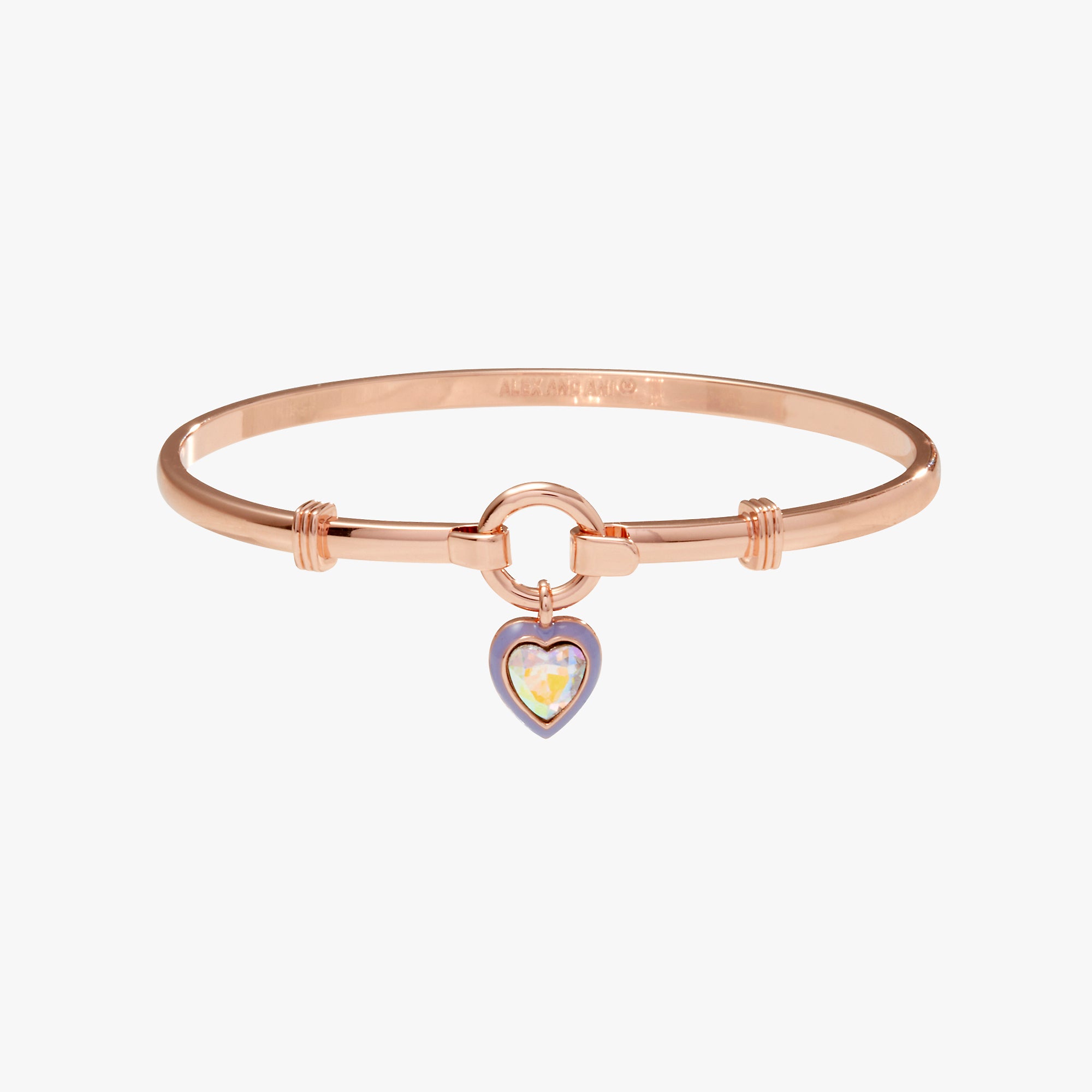 Sparkling Crystal Heart Clip Bangle Bracelet for Women - Elegant Adjustable Fashion Jewelry Gift for Valentine's Day, Anniversary & Special Occasions