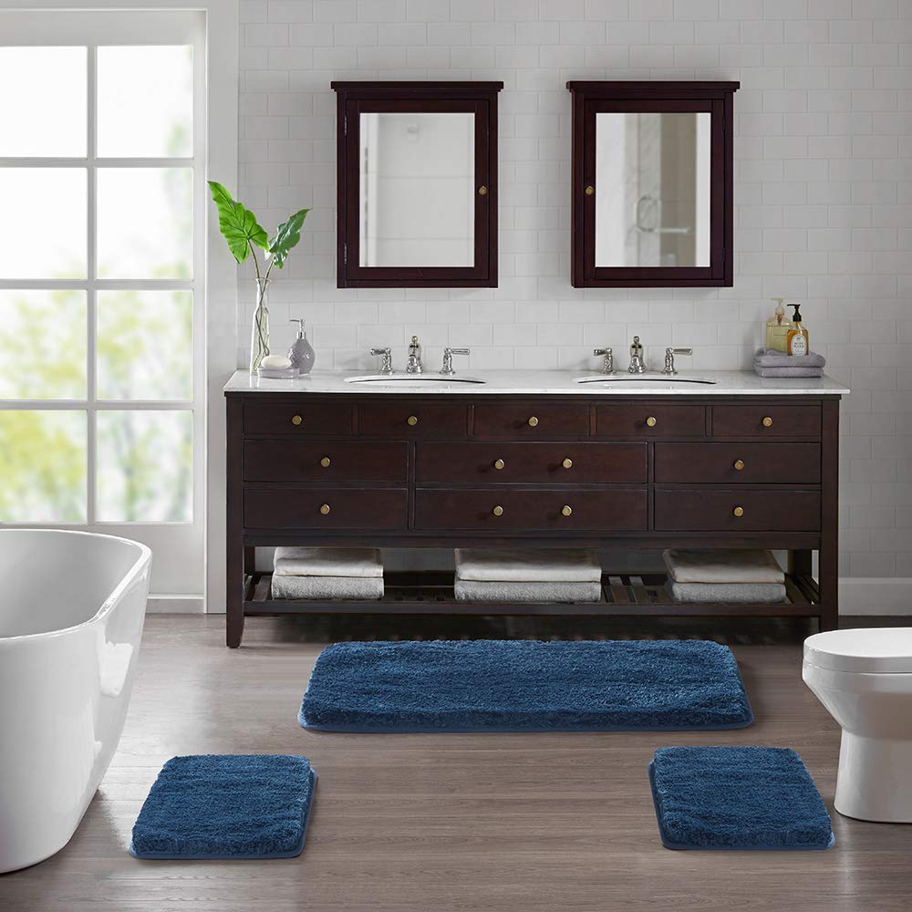 Suchtale Non-Slip Bath Rug - Super Absorbent Soft Microfiber Shaggy Bath Mat (20