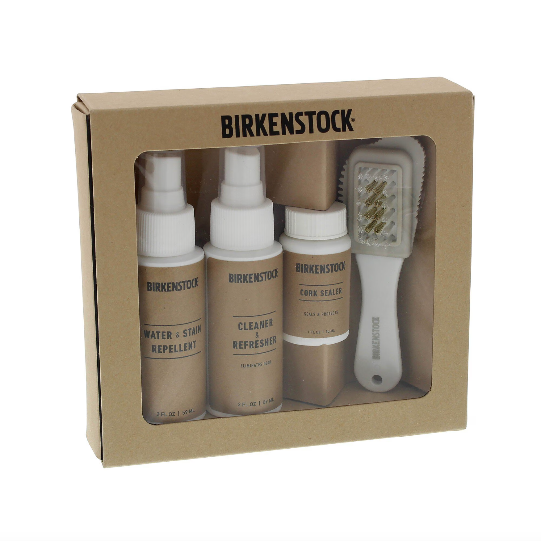 Birkenstock Deluxe Shoe Care Kit - Premium Leather Cleaner & Conditioner for Sandals, Boots & Shoes | Perfect for Cleaning, Protecting & Restoring Footwear | Home & Travel Use