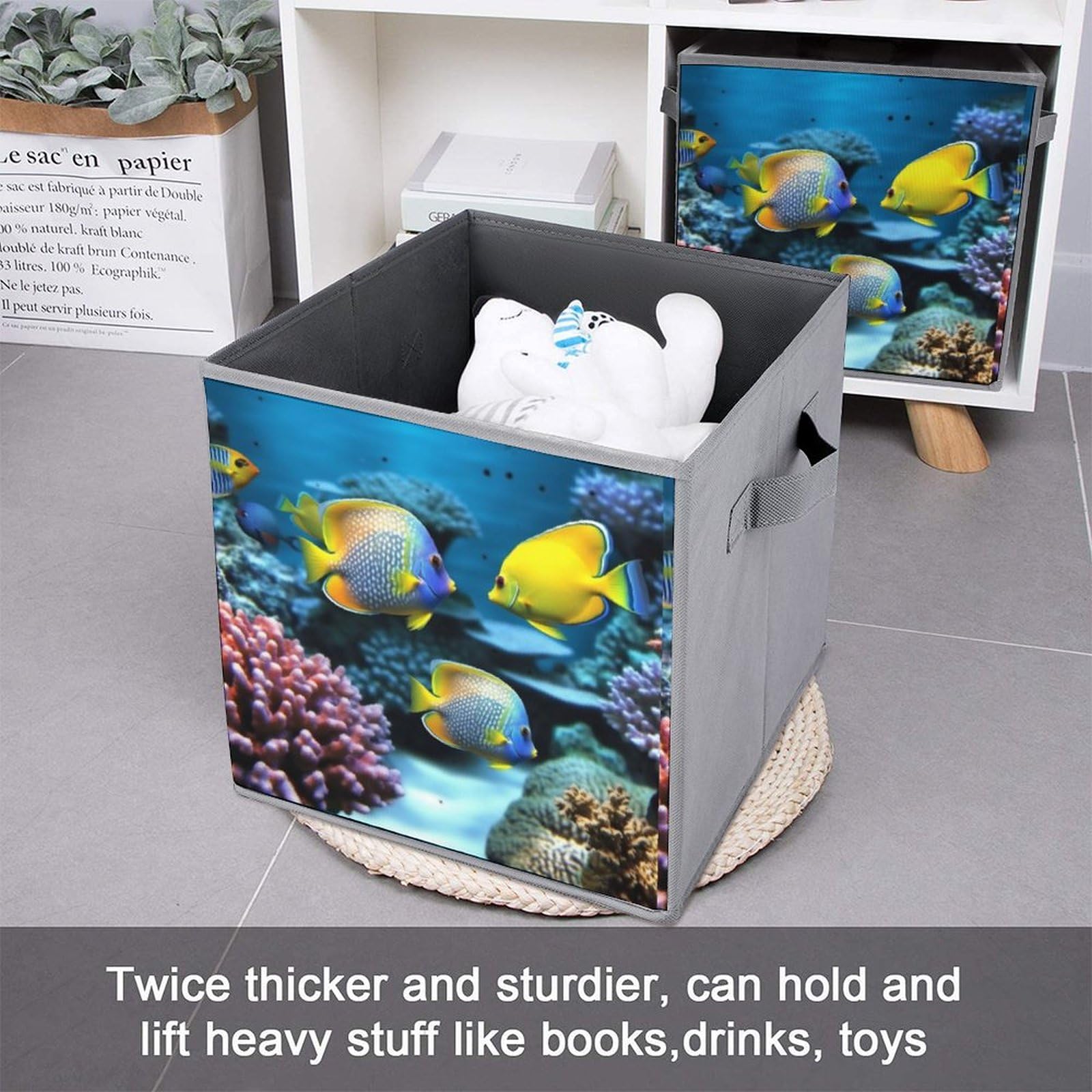 6-Pack Collapsible Storage Bins with Handles - Large Closet Organizer for Clothes, Toys & Home Organization - Perfect for Bedroom, Nursery & Dorm Storage Solutions