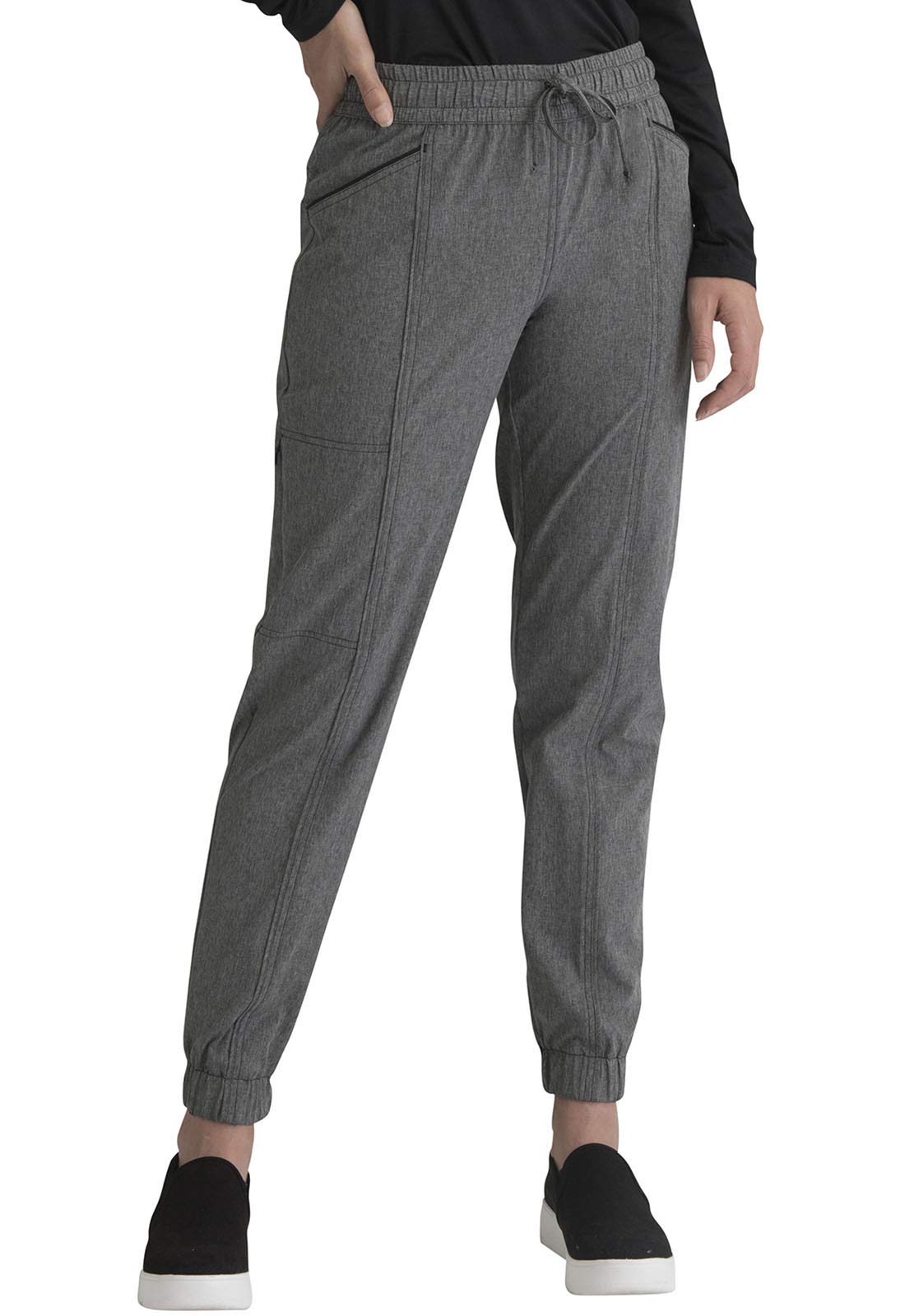 Elle Women's Mid Rise Jogger Scrubs Pants EL114 - Comfortable Medical Workwear for Nurses & Healthcare Professionals