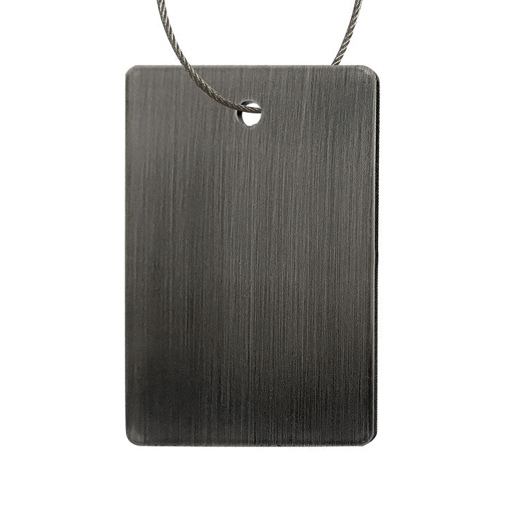 Premium Brushed Dark Grey Stainless Steel Sample - Blackened Stainless Steel Material for Jewelry Making, Home Decor & DIY Projects